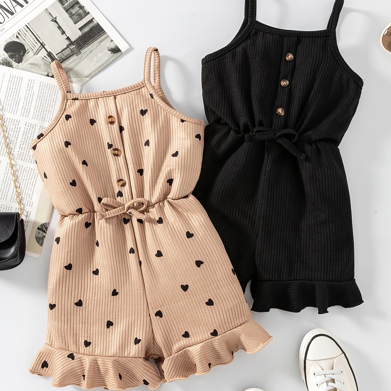 Summer ' Romper 2pcs, Perfect For Outdoor