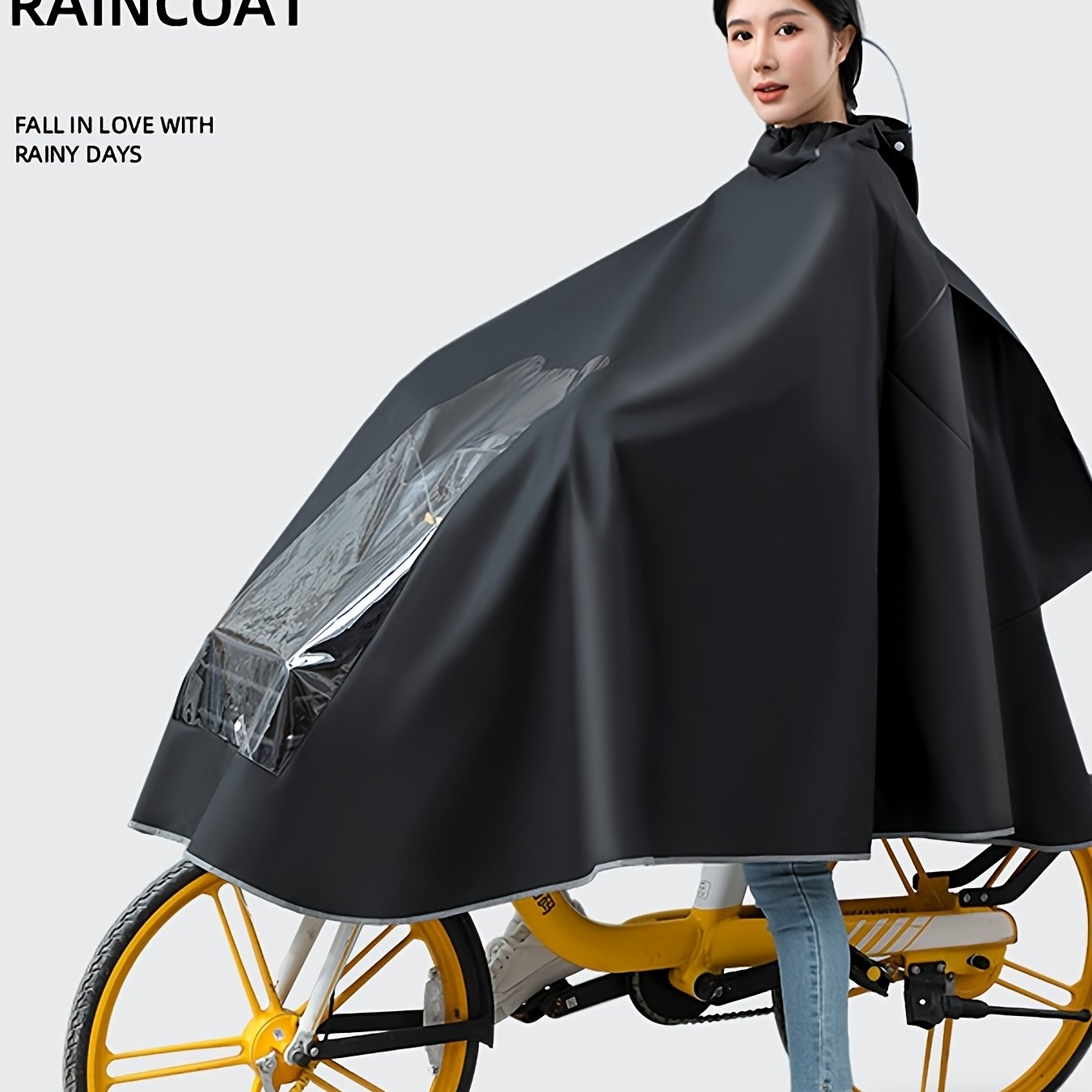TEMU Impermeable para Bicicletas Eléctricas y Bicicletas con Batería, Capa de Lluvia para Motocicleta de Adulto, Cuerpo Completo, y Extendido, Venta