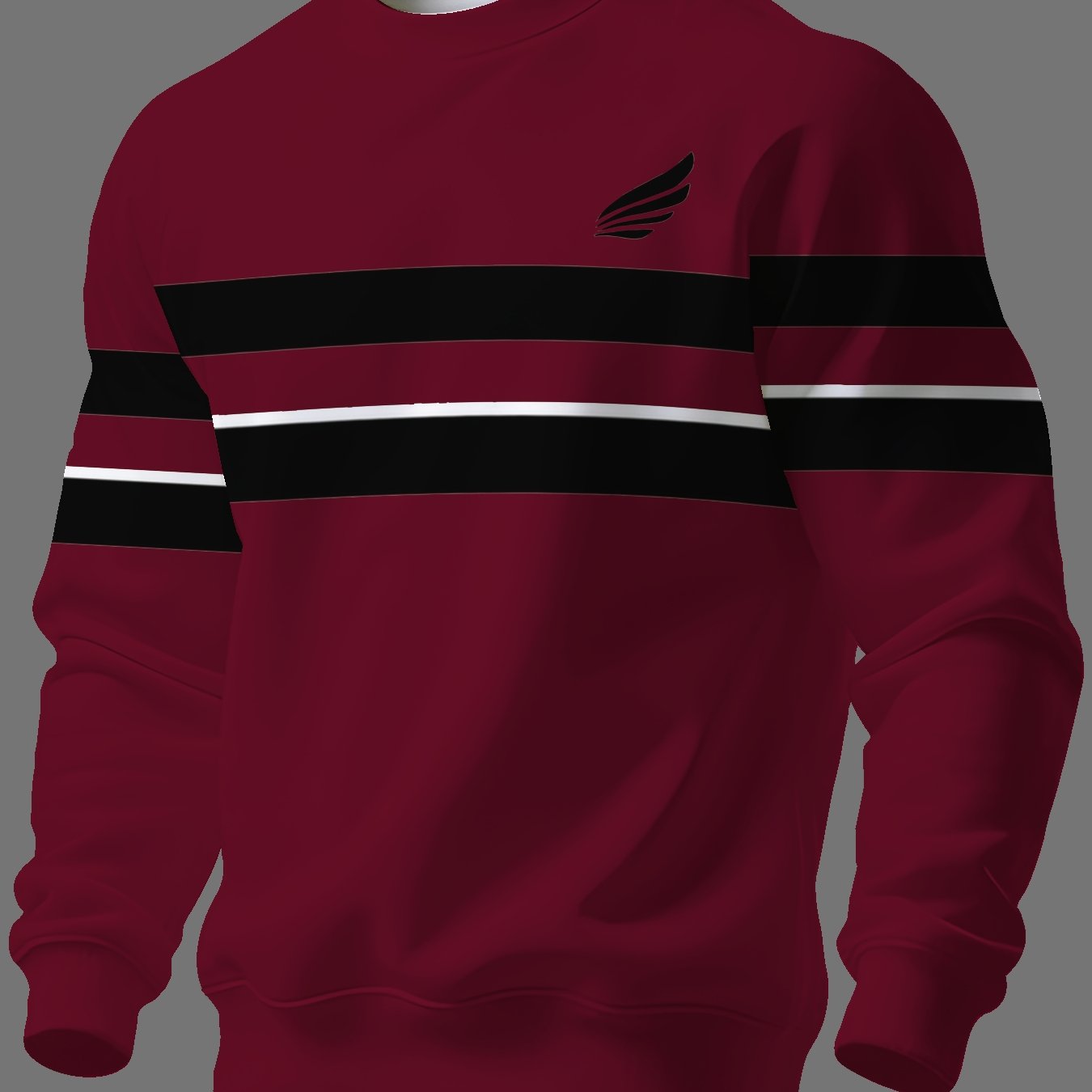 TEMU Men's Crew Neck Sweatshirt, Trendy Brand, Long Sleeve, Fall/winter 2026