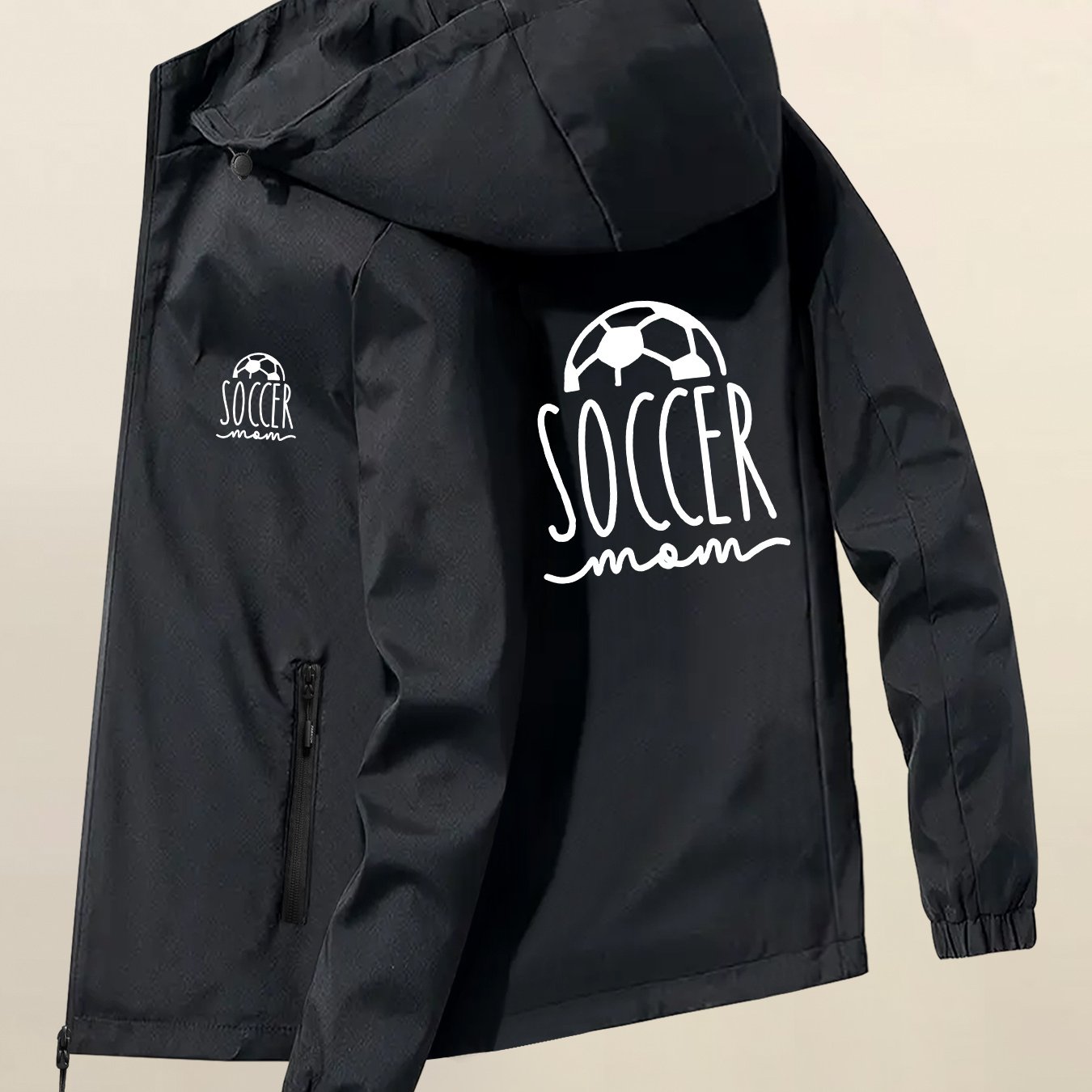 TEMU New Unisex Jackets With A Football Pattern, Breathable Outdoor Climbing Attire, Suitable For Couples To Wear At Home Or Outside