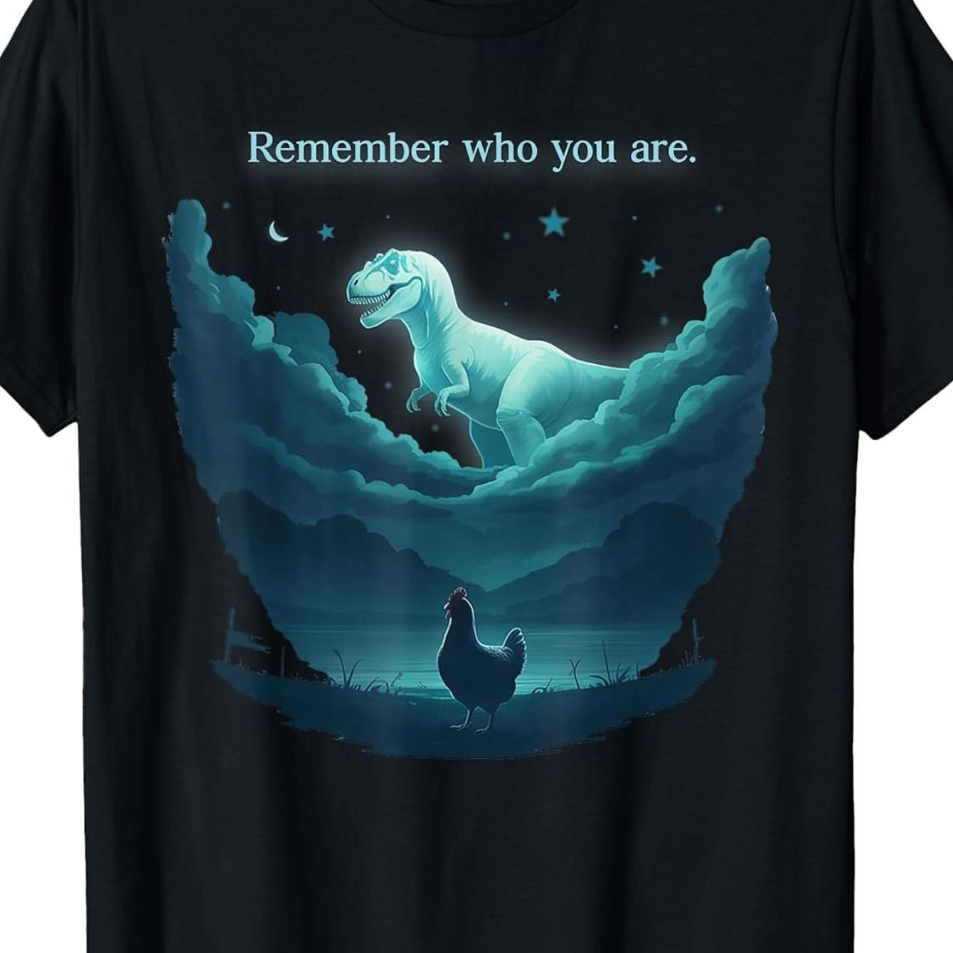 TEMU Vintage Remember Dinosaur Chicken T-shirt