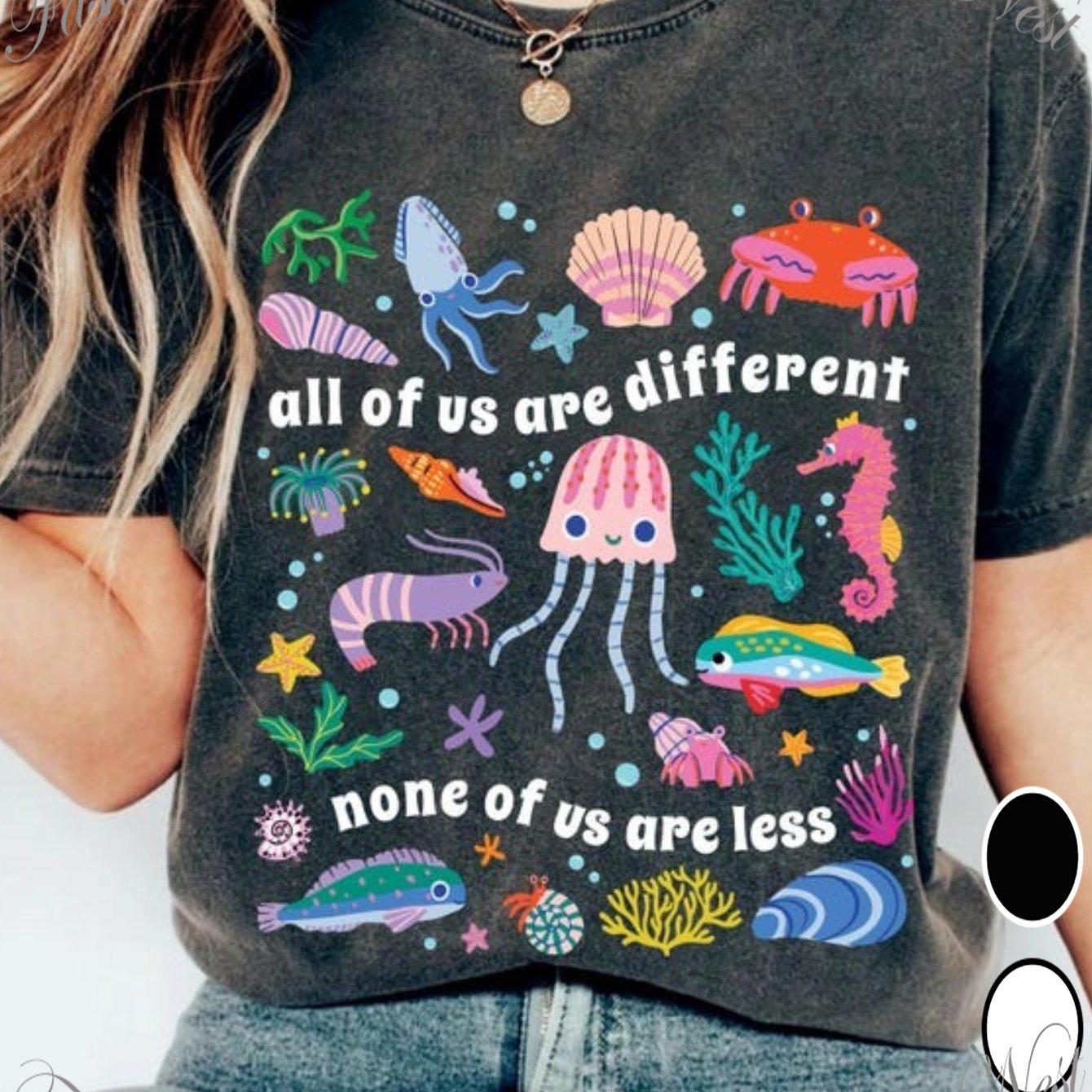 TEMU Neurodiversity Celebration T-shirt, Autism Awareness T-shirt, Unique Neurodiversity Design, Ocean-loving Summer Shirt, Perfect For Teachers: A