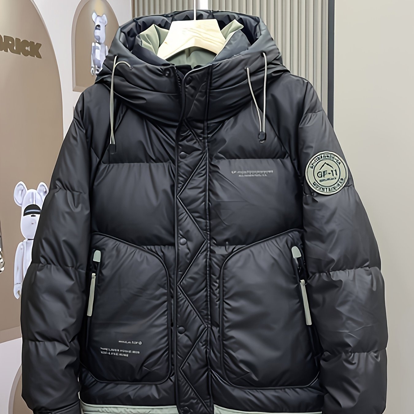 A And Thin -padded Men's Short, Simple And Casual Winter Coat For Autumn And Winter