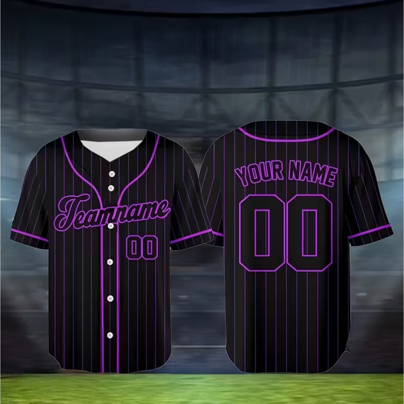 TEMU Custom Team Name And Number Baseball Jersey, Gift For Baseball Fans And Enthusiasts