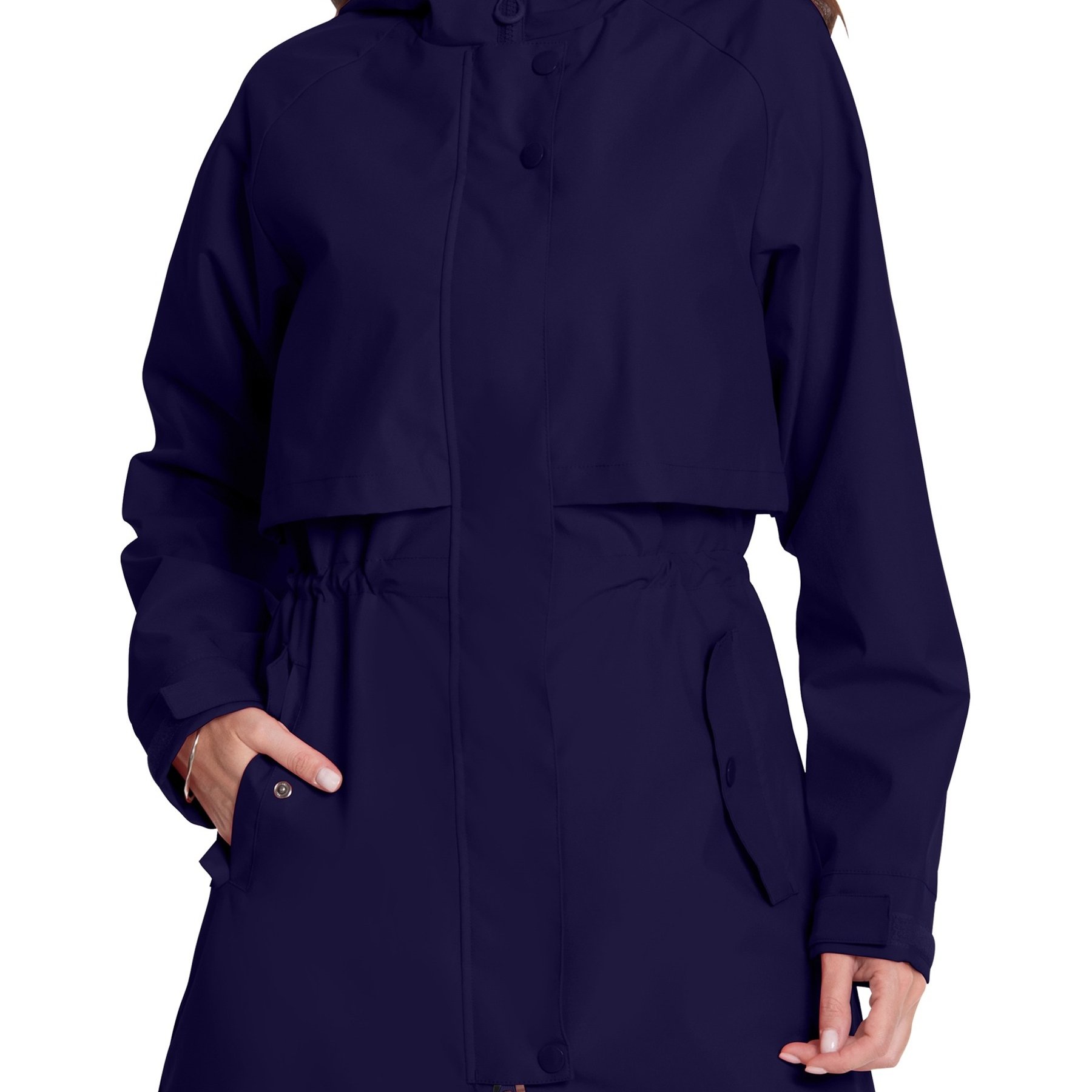 Women's Windproof Hooded Jacket - Breathable And Comfortable Outdoor Spring And Autumn Activity Windbreaker With Stylish Lining And Zippered Pockets, Perfect For Hiking And Casual Wear