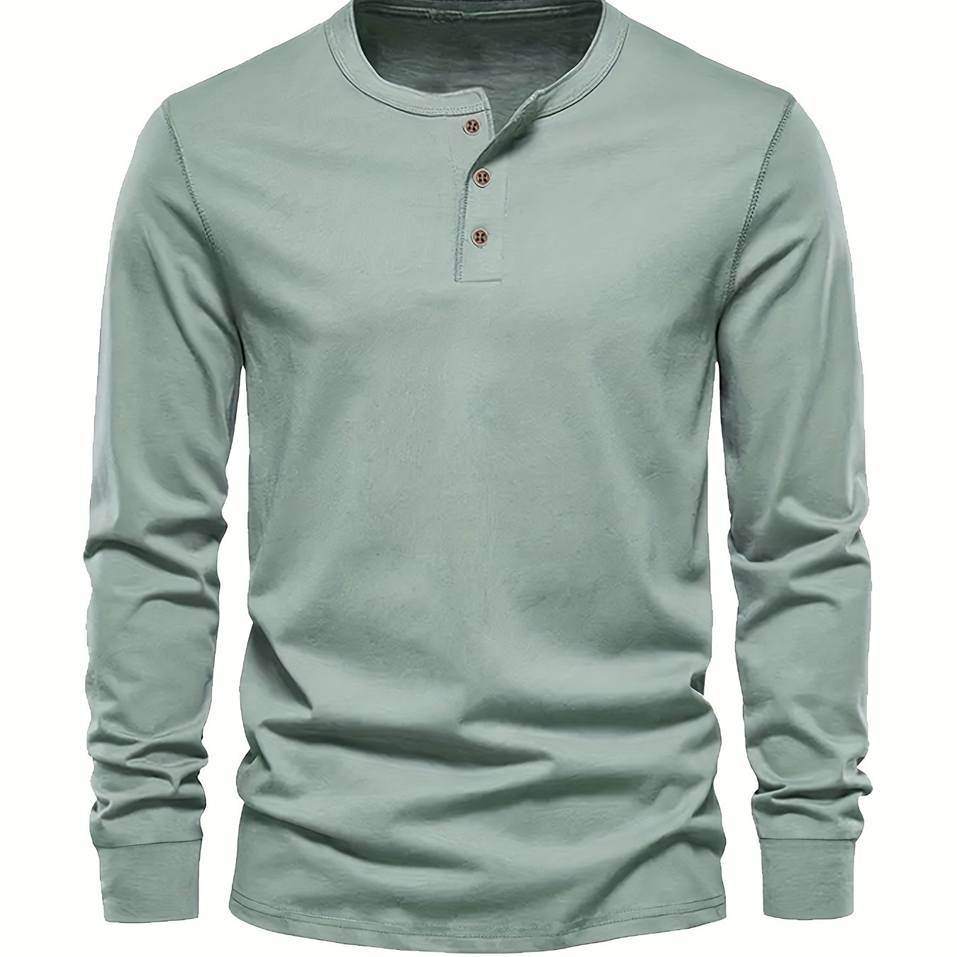 TEMU Camisa Casual De Manga Larga Con Botones Para Hombre, Cómoda Y De Ajuste , Ropa Para Hombre Para Equitación Y Golf