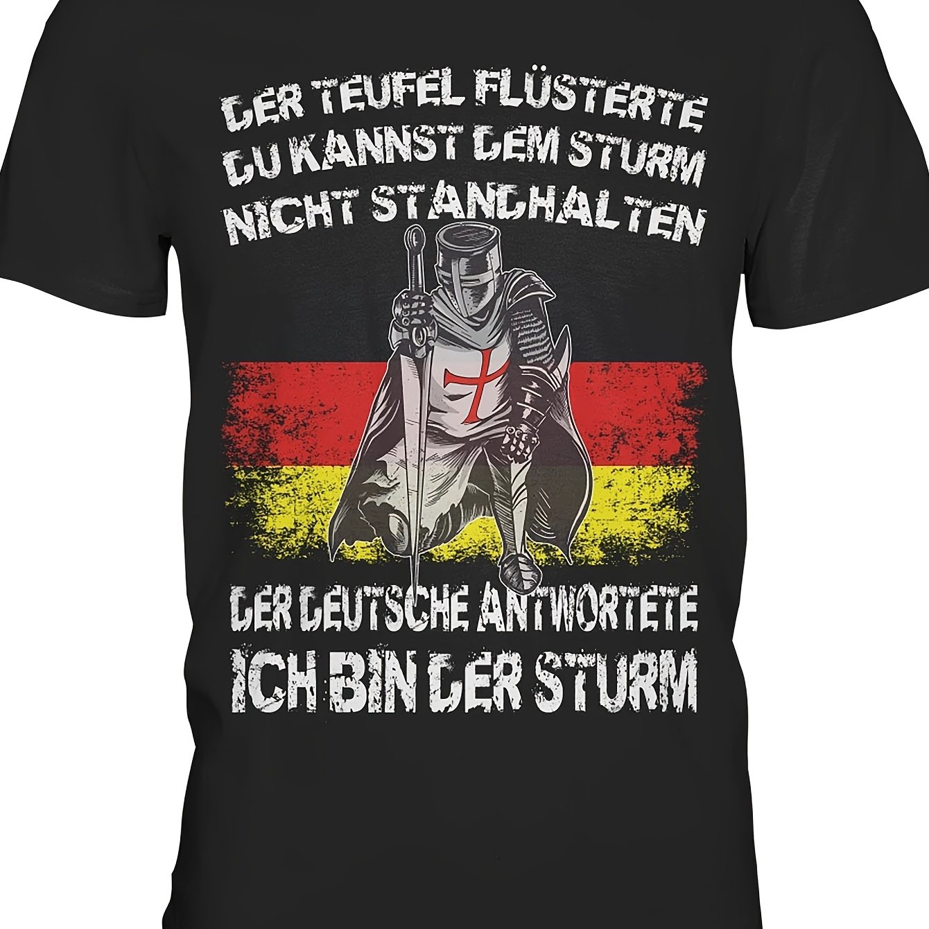 Image of Plus Size I Am T-shirt German Knight Warrior Devil Gift- Clothing For Unisex, Plus Size