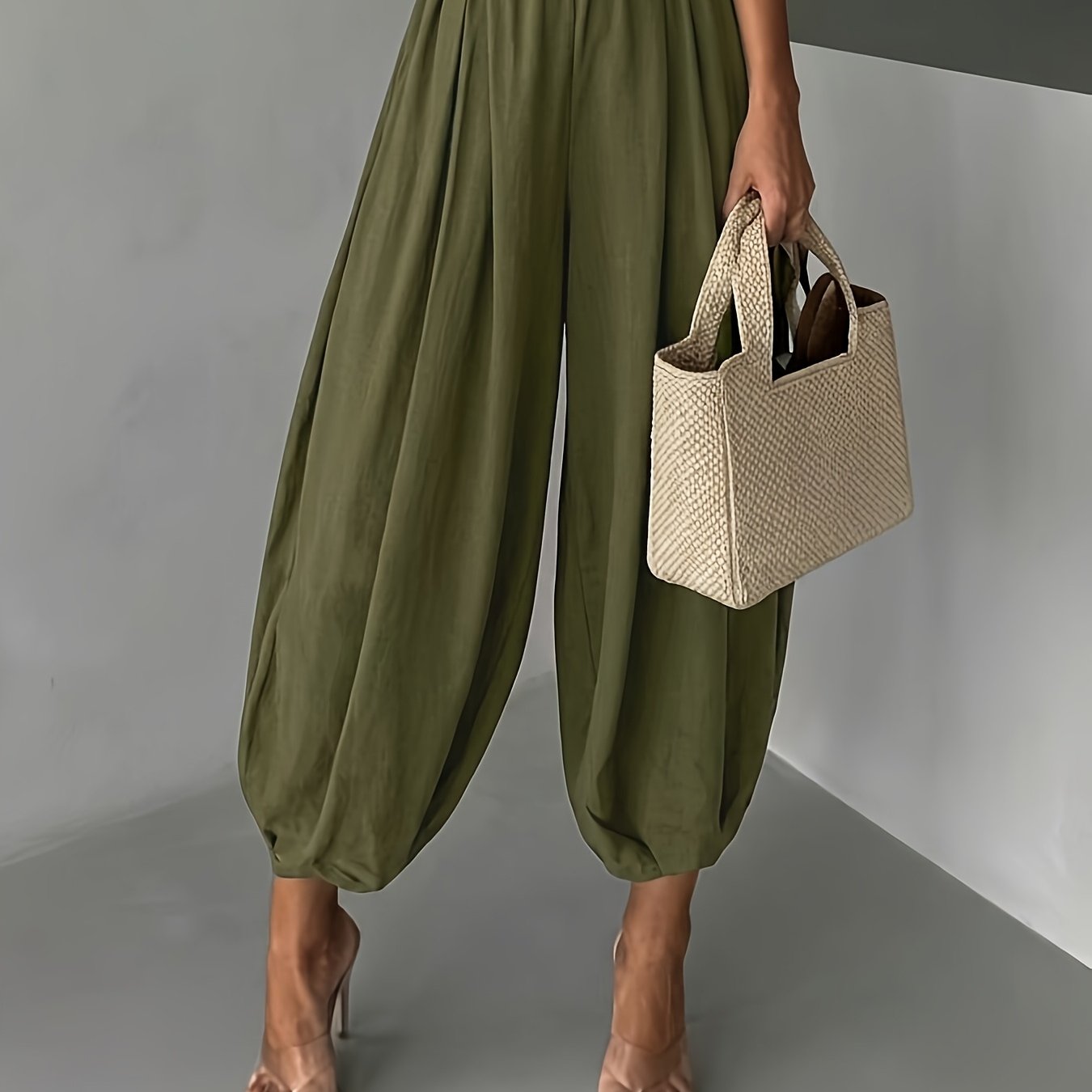 TEMU Fashionable Loose-fitting Harem Pants