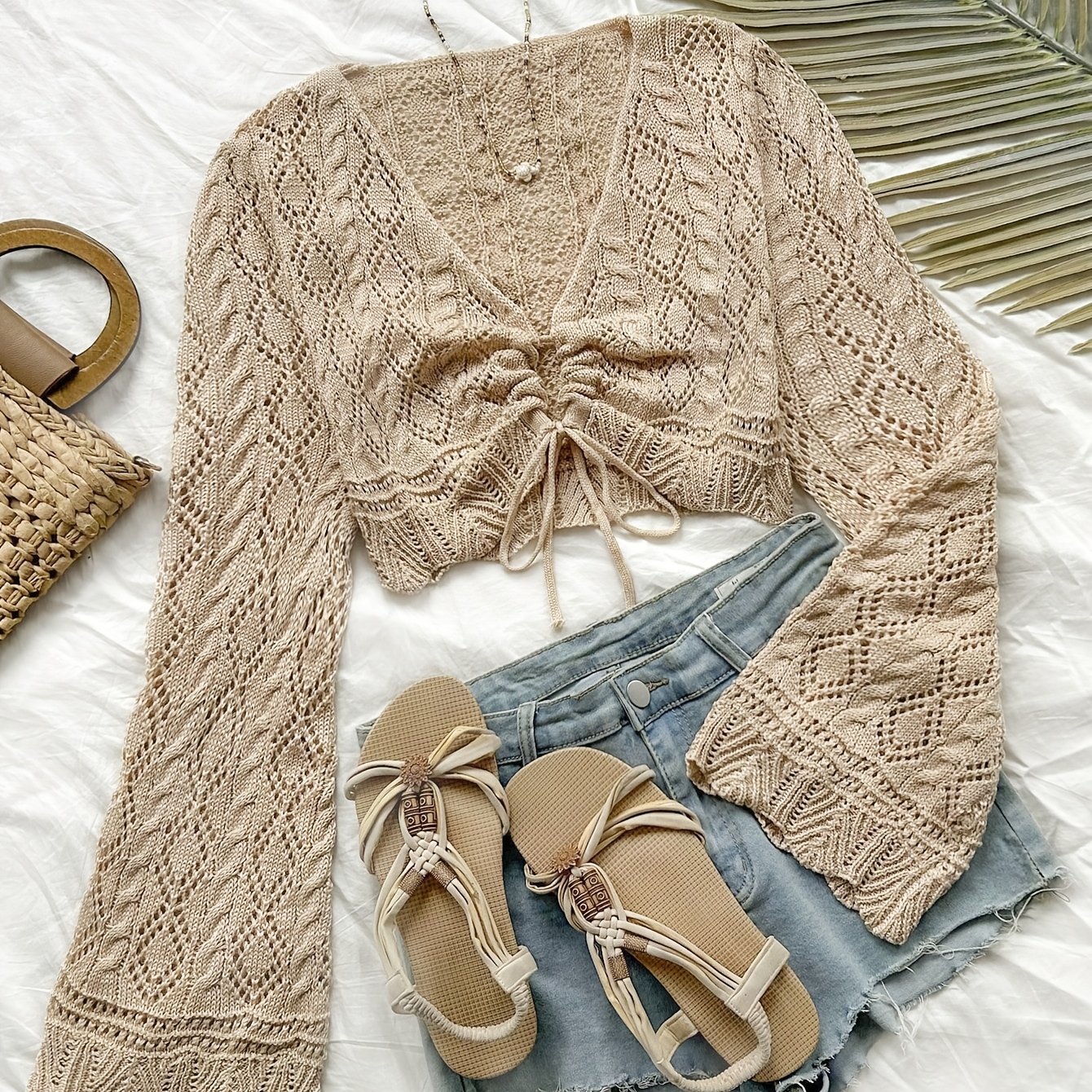 Casual All-match Elegant Hollow Pullover Sweater