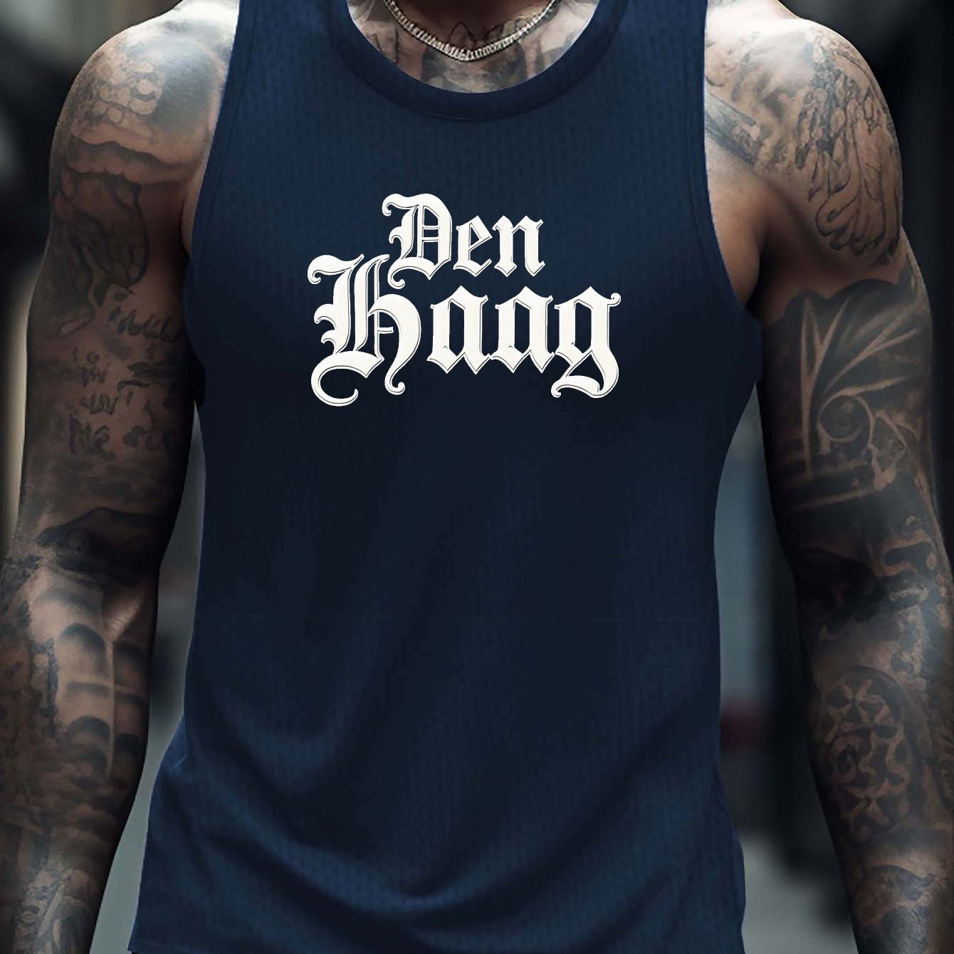 TEMU Men's Tank Top Featuring Of The Gothic The , Designed For Casual Wear With A Sleeveless Athletic Style, Made From Breathable And Comfortable