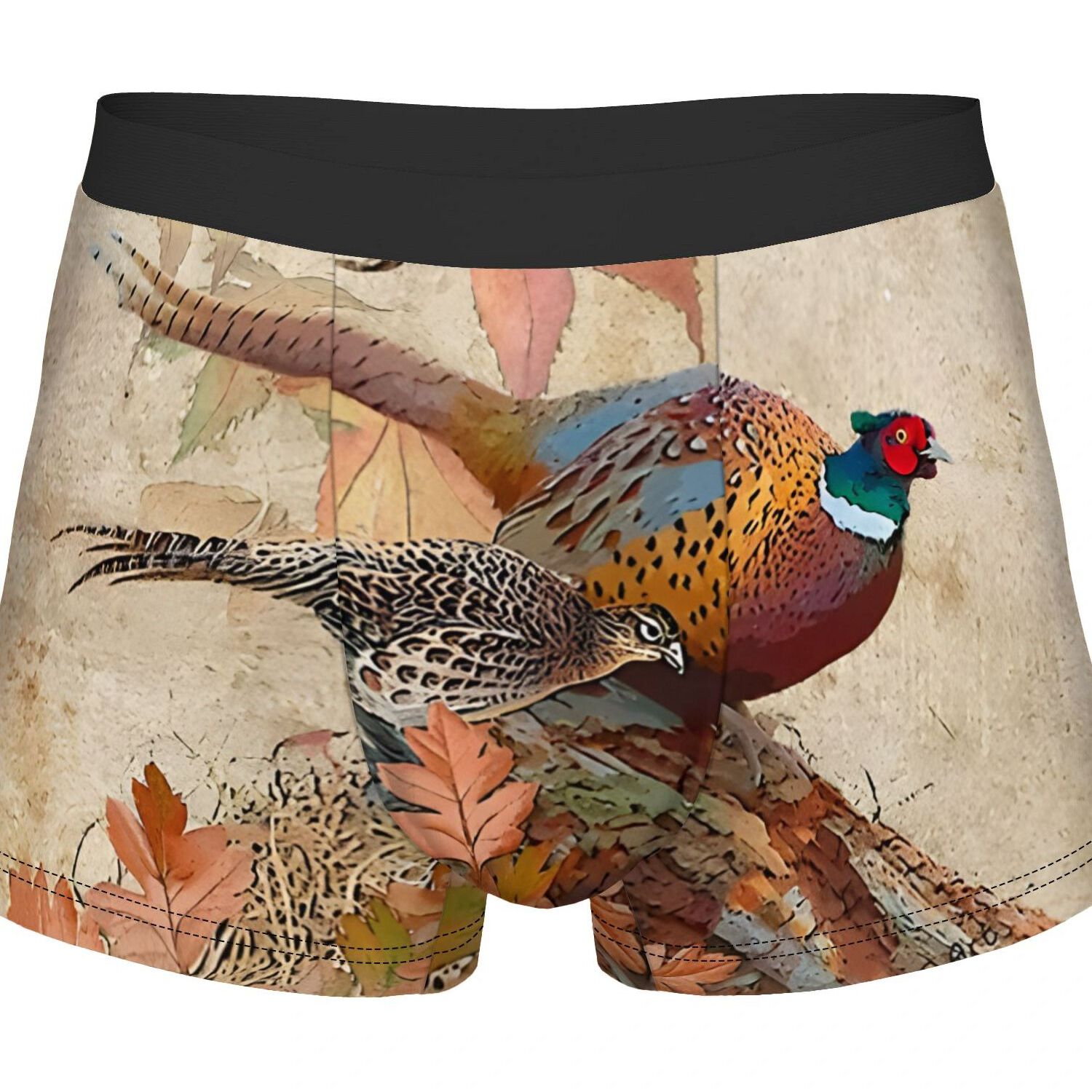 TEMU 2d Print Design Common Pheasant For Man Underwear Shorts Boxer Coolpolyester Coolunderpants