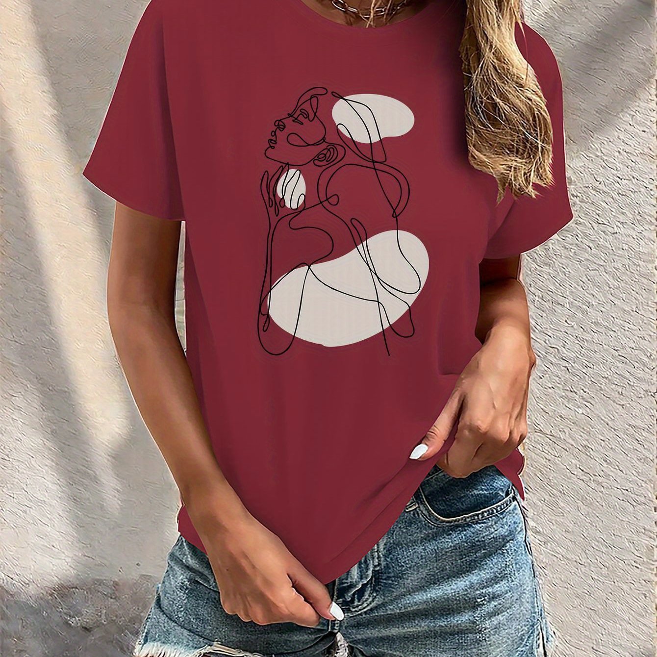RUIRUILICO Dames mode zomer T-shirt casual creatieve