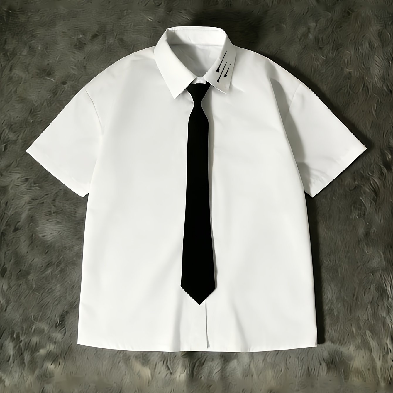 TEMU D330-no Tie (styling Suggestions) /summer Women's Fashion Short-sleeve Shirt, "simple Meteor" Print, Y2k Style Unique Niche Design Short-sleeve