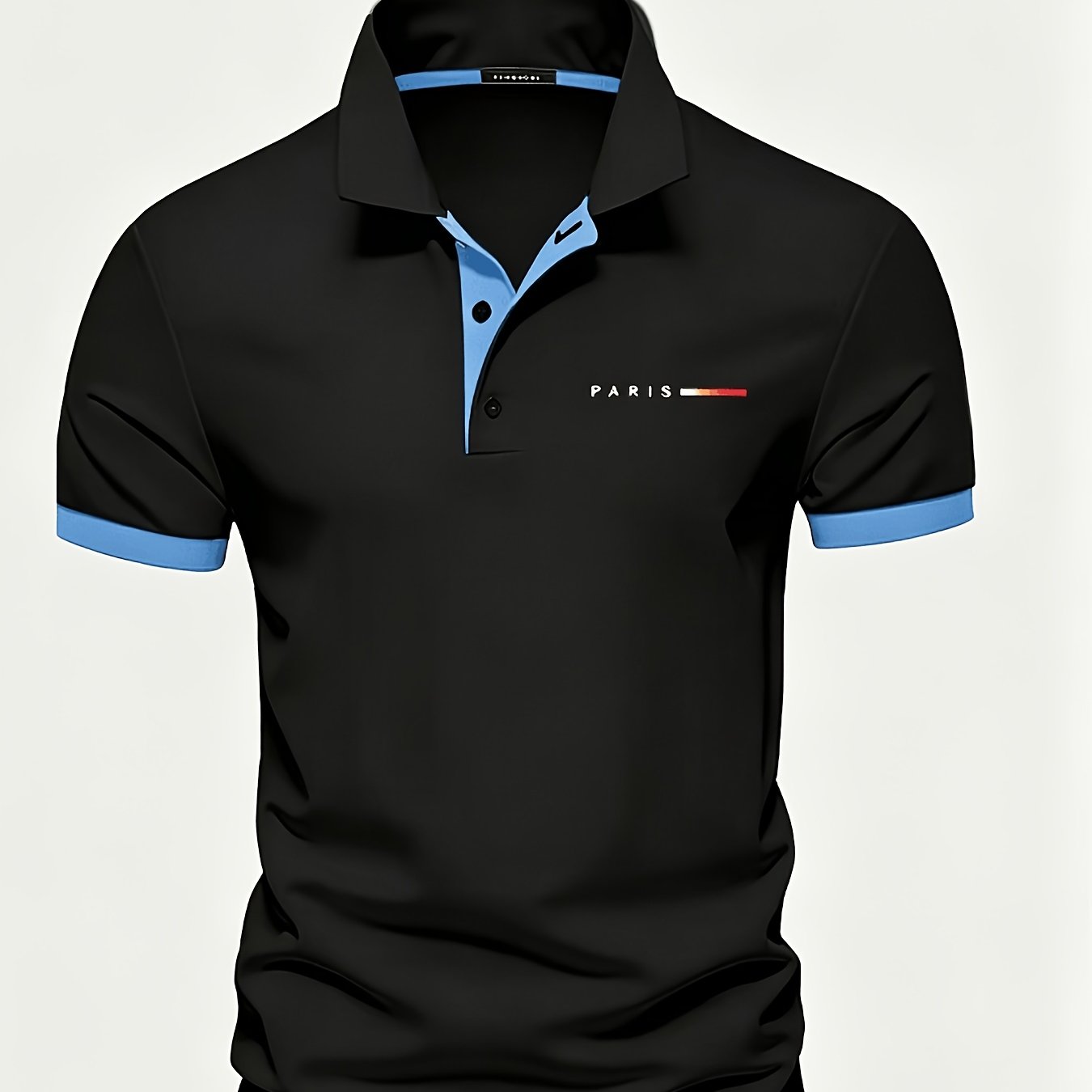 TEMU Men's Shirts, Men's Golf Shirts, Men's Short-sleeve T-shirts, The Top For Summer Golf And Baseball Wrinkle-resistant