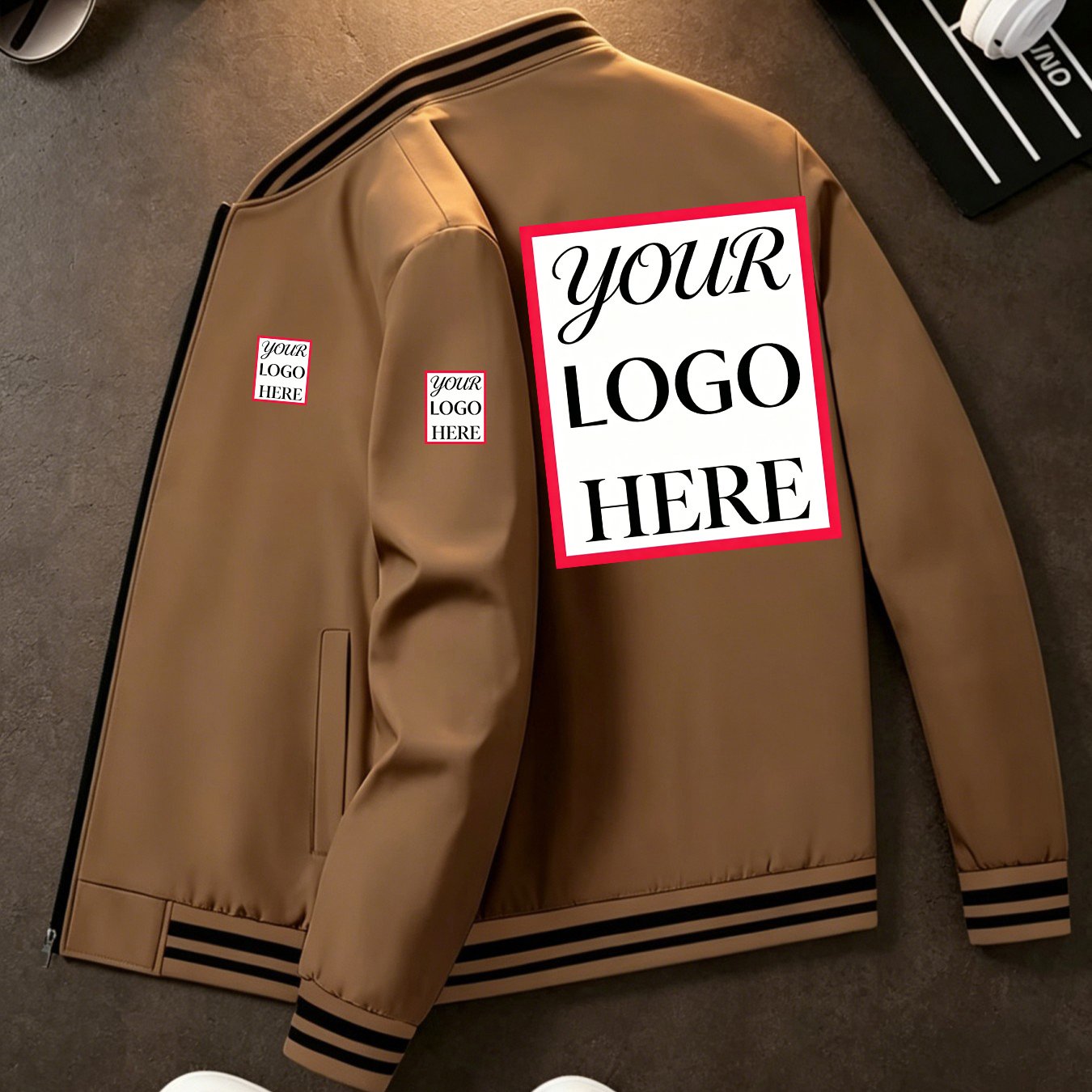 TEMU {customized Products} Men's Customized Retro American Three-mark Personalized Printing Is Comfortable And Versatile, And Customized In Groups.