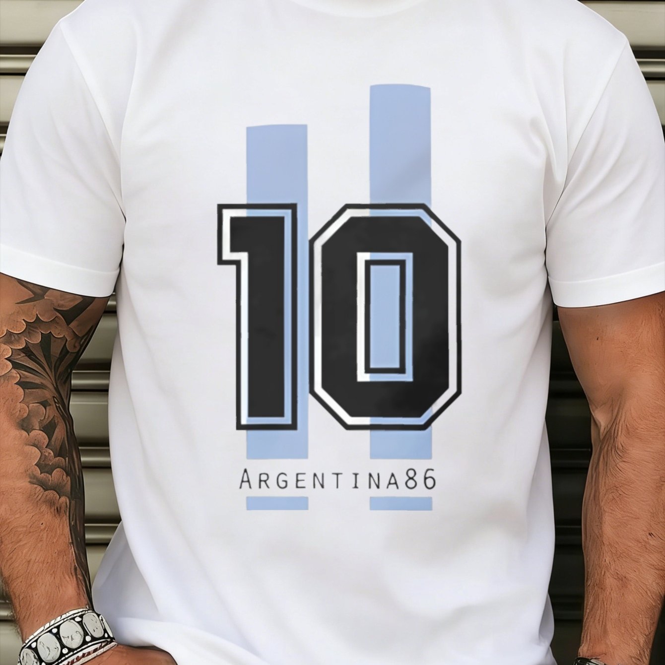 Argentina 86 Jersey T-shirt 10 Argentina 86 Print For Sports And Casual Wear