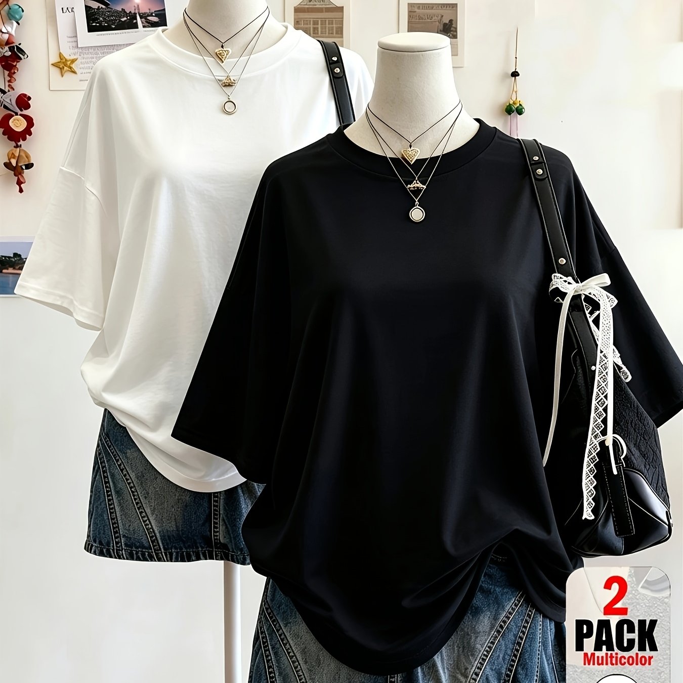 TEMU 2pcs Set Fashionable Sporty Casual Short Sleeve