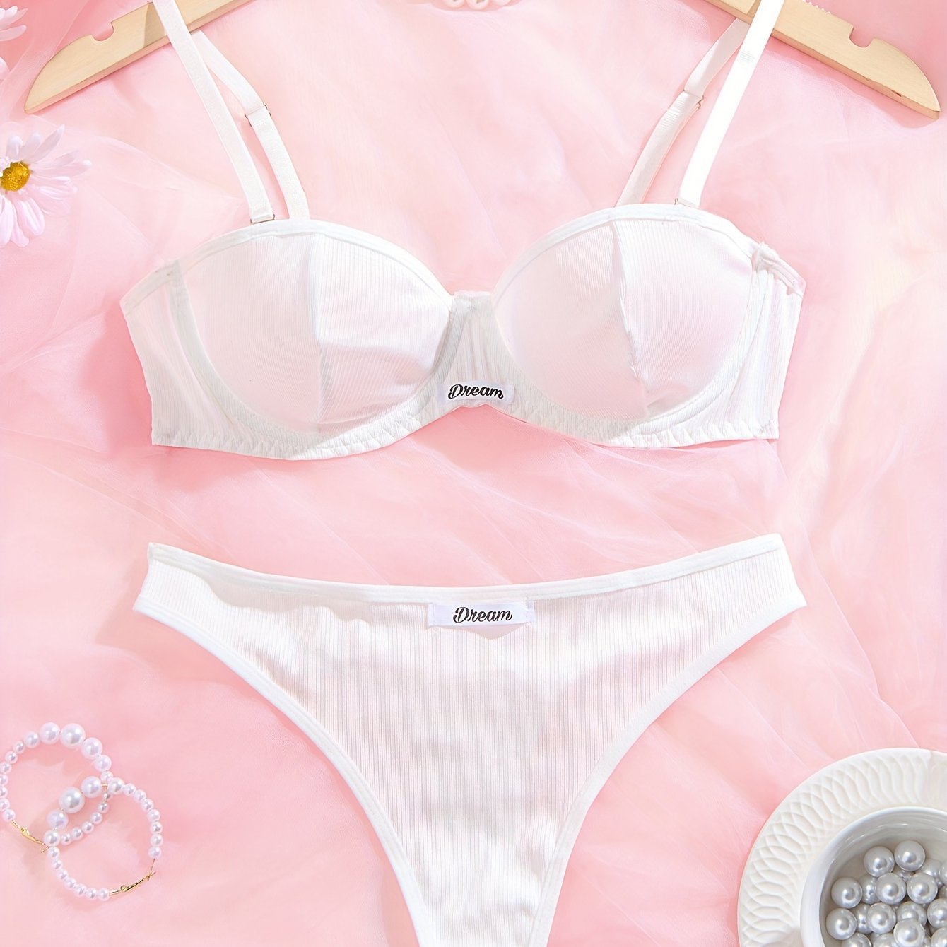 TEMU Conjunto de Sujetador para Mujer