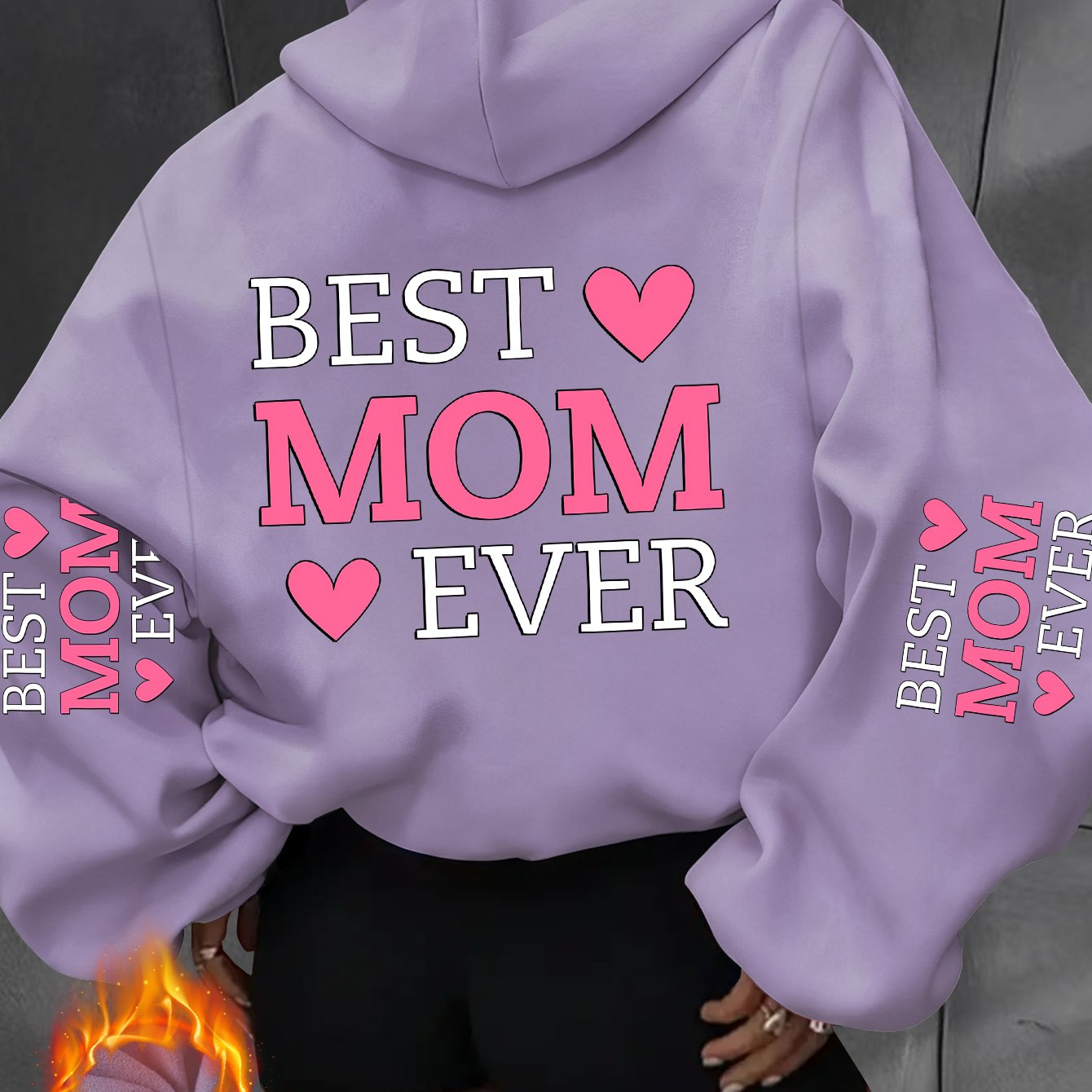 TEMU This Women's Elegant And Casual Stylish Hoodie Features The Print " Ever" Along With Heart Designs. It Embodies A Chic And Relaxed Vibe, Made
