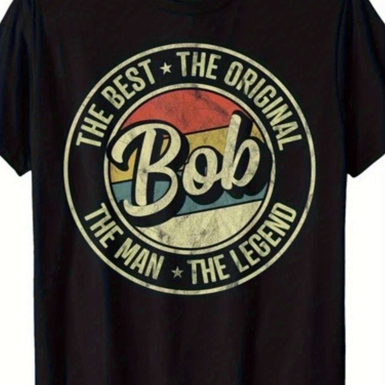 TEMU Bob T-shirt - Text (e.g.) - Unisex Cotton Crew Neck Tee - Comfortable Casual Wear & Gift Idea - Comfortable Breathable Shirt