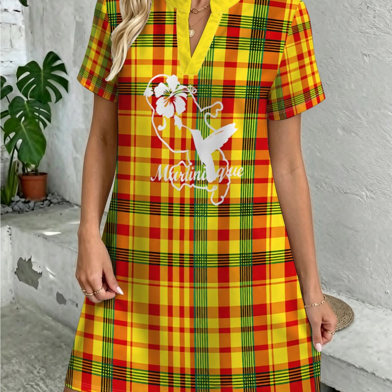 TEMU robe décontractée tendance pour femme de style européen et américain, robe de printemps/été avec impression numérique de lettres, fleur