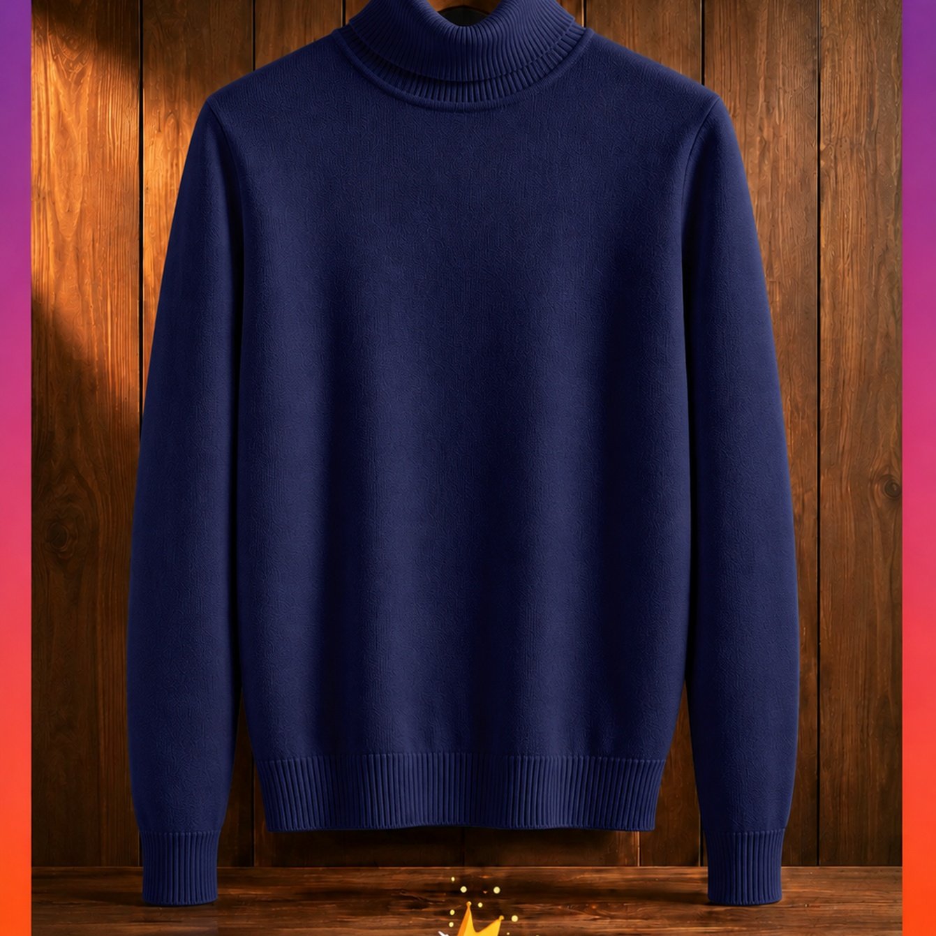 Image of Men' Color Knit Sweater, Autumn And Winter Slim Fit Long Sleeve Base Sweater, Pullover Top