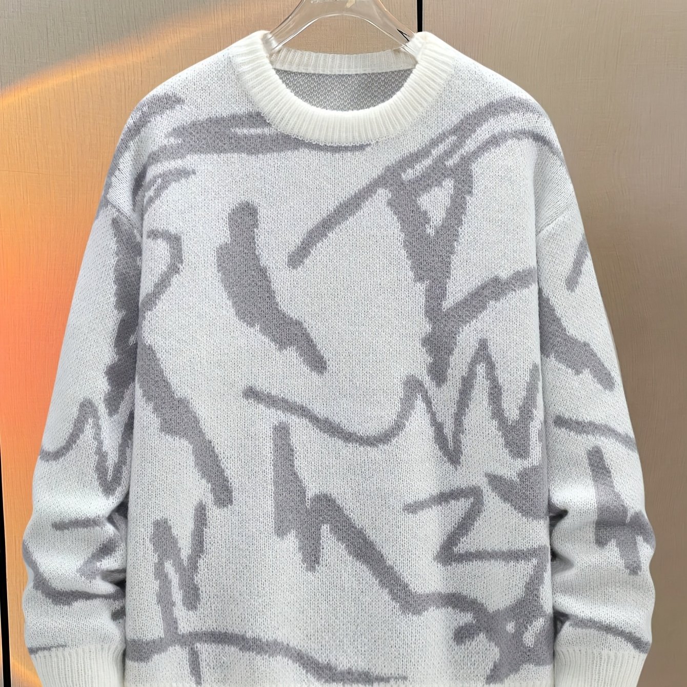 Image of 1pc Boys And Teenager Versatile Easy Retro Trendy Casual Outdoor Pullover Sweater Knit Top For Spring Autumn Winter