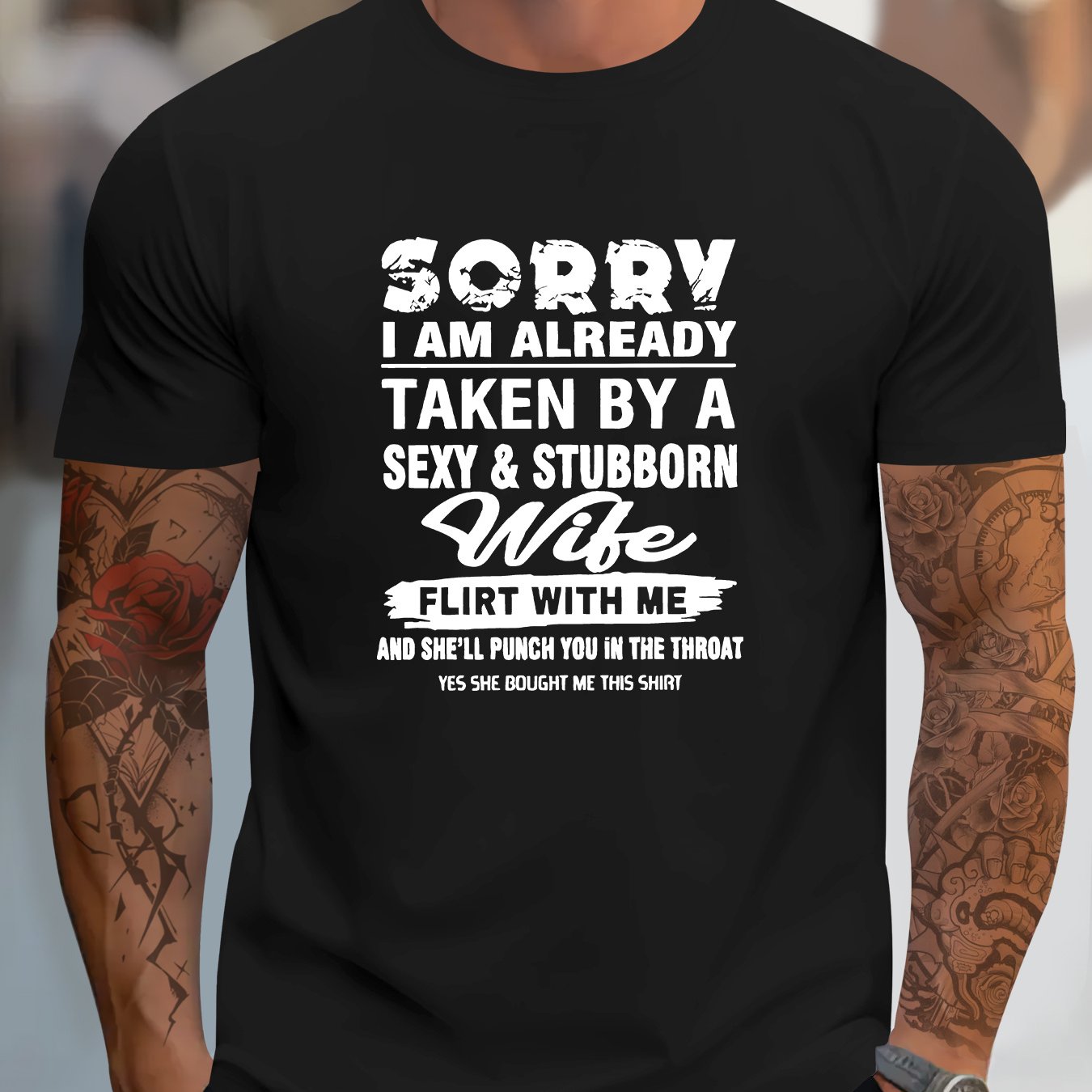 TEMU Men's Versatile T-shirt, A Stylish And Casual Short-sleeve Top With Fashionable Prints For Upscale Men's Clothing