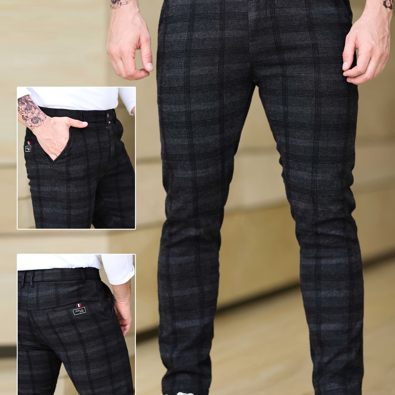 TEMU Fit Casual Pants, Business , Comfortable , All-