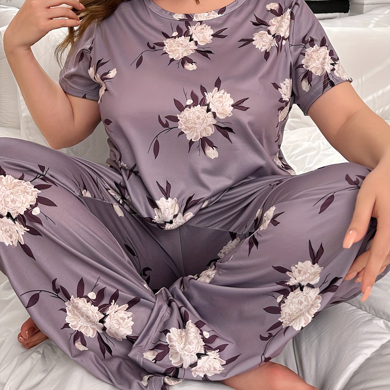 Women's Casual Sweet Cartoon Loungewear Set