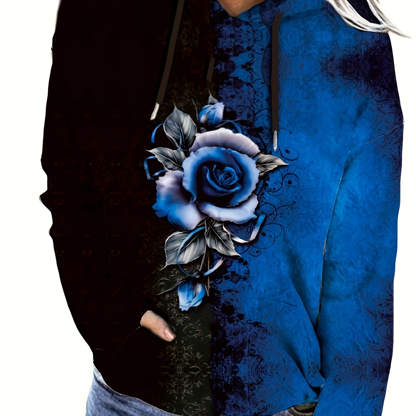 Blue rose clearance hoodie