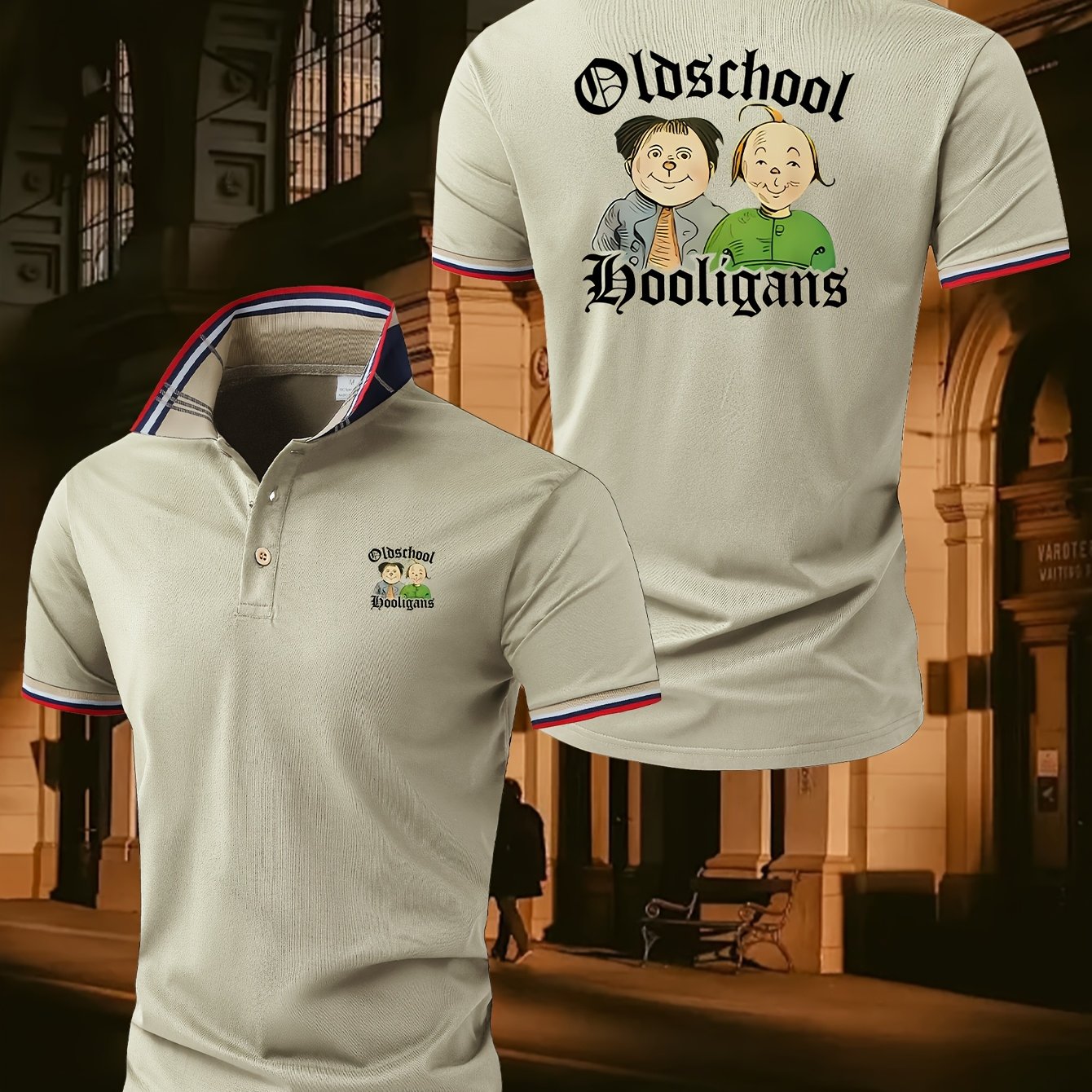 Collared Short Sleeve Retro Style Summer Oldschool Cartoon Pattern Casual Leisure Party Men's Shirt Father's Day