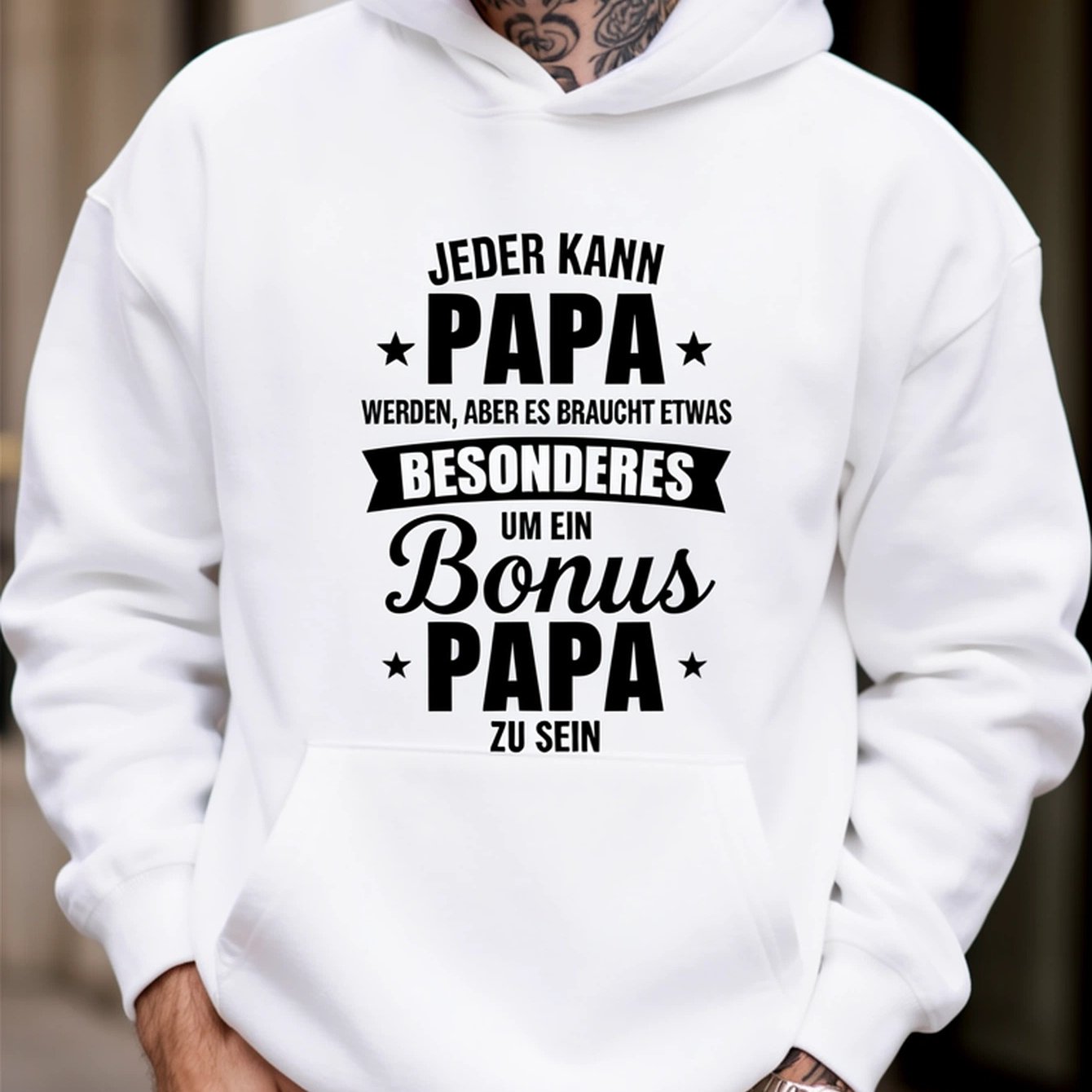 Image of 1pc, Men's Winter Warm Hooded Sweatshirt, Fleece, 360g, Black And White, Special Bonus , Loose Fit, , , Travel, , Popular