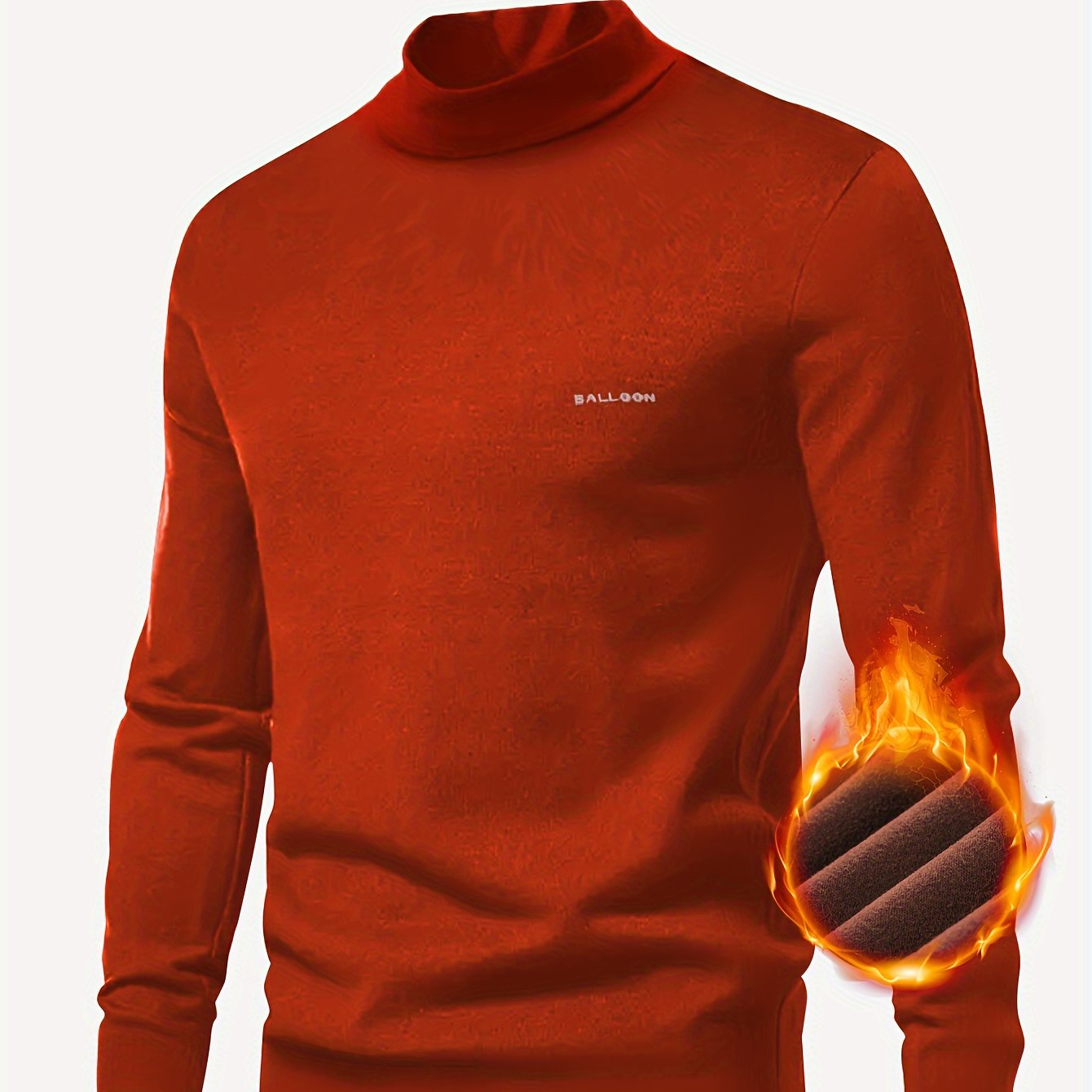 Men's Thermal Underwear Top Long Sleeve Crew Neck High - Temu New Zealand