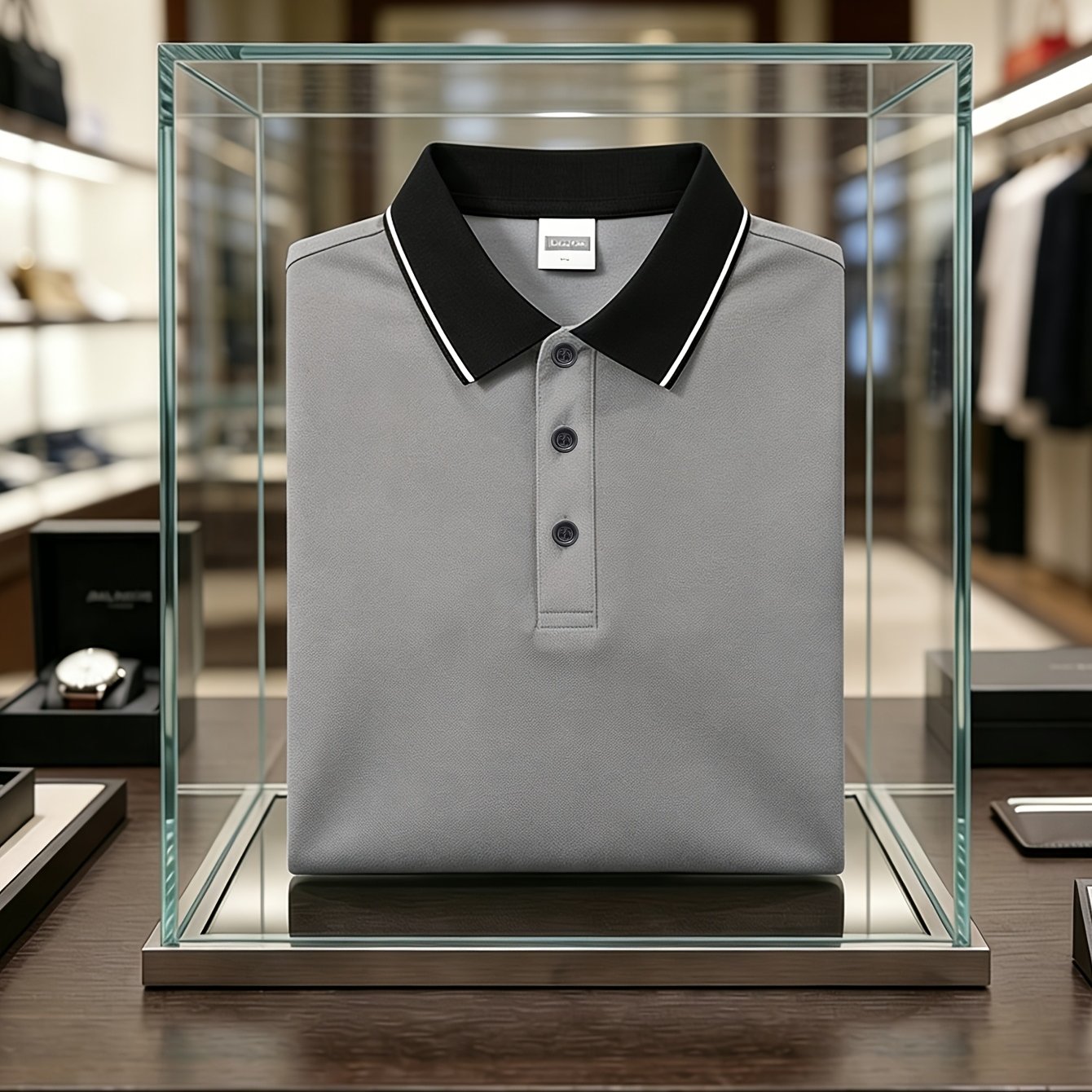 TEMU Men's Casual Shirt, Breathable And Comfortable Quick-dry Fabric Top (box Not Included)