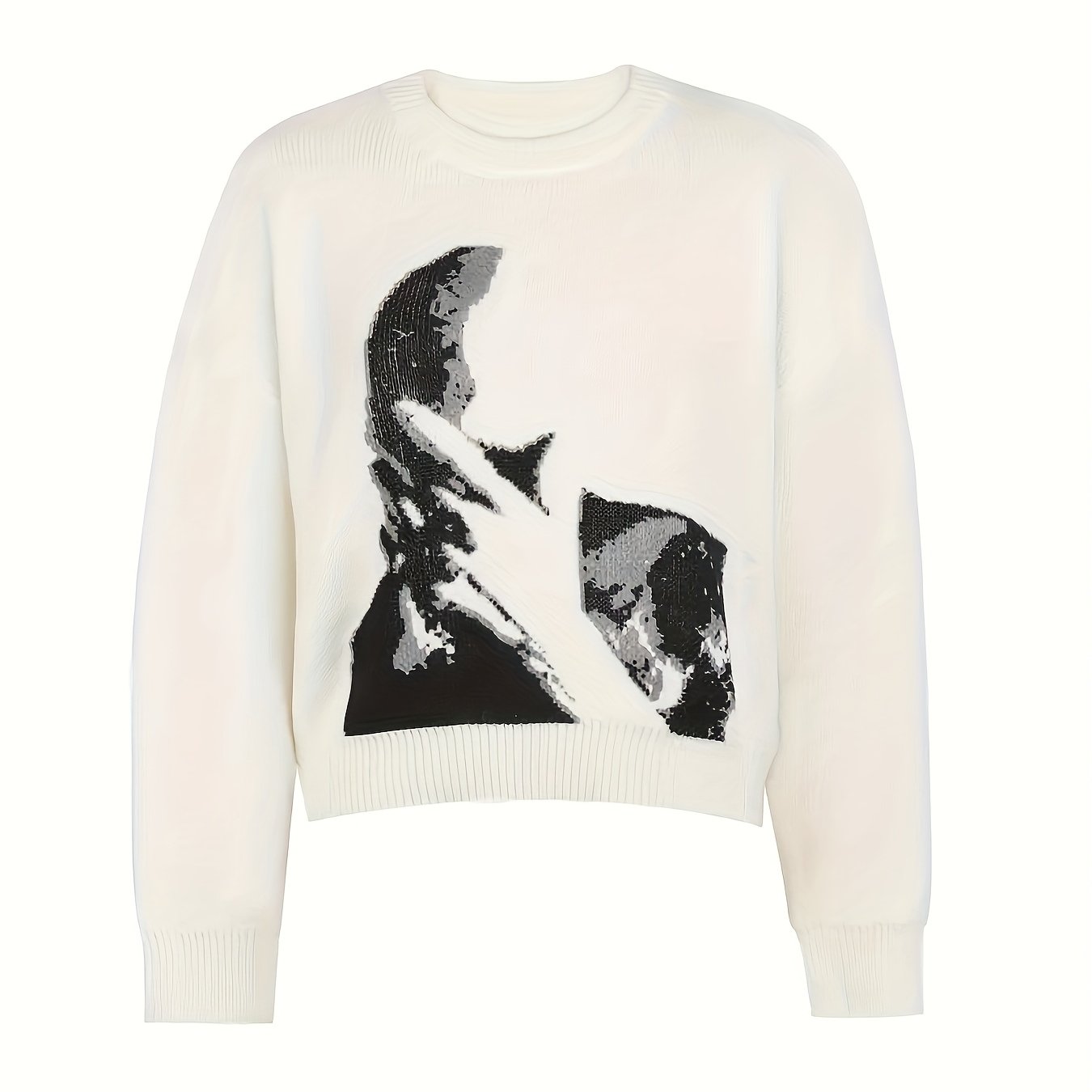 Face Jacquard Sweater Women's Halloween Christmas Women's