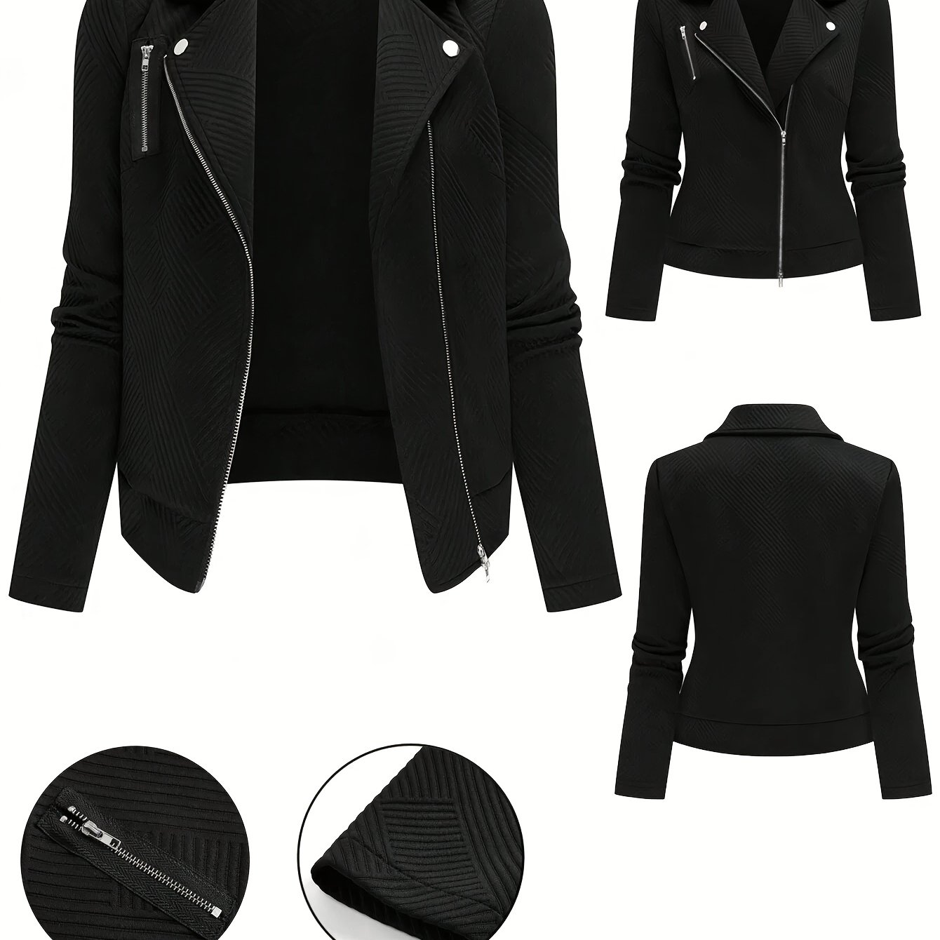 TEMU Blazer elegante de estilo vestido corto para mujer, top de oficina de calidad superior