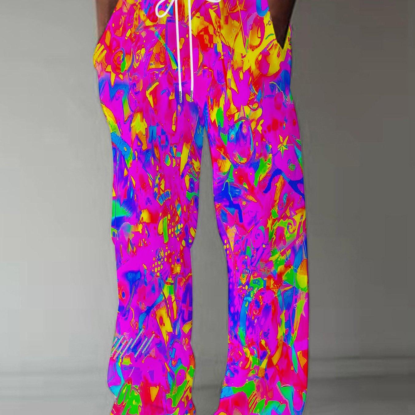 TEMU New Autumn/winter Men's Pants, Loose Straight-leg Teen Casual Trousers, European And Style, Plus Size