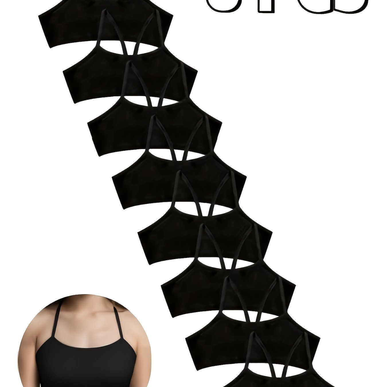 6-14 Years Old Girls Simple Basic Strap Tank Top, Comfortable And Breathable 8pcs Girl's Bra