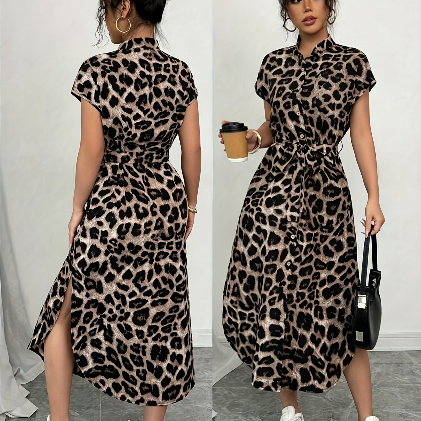 Fashionable And Versatile Printed Dress