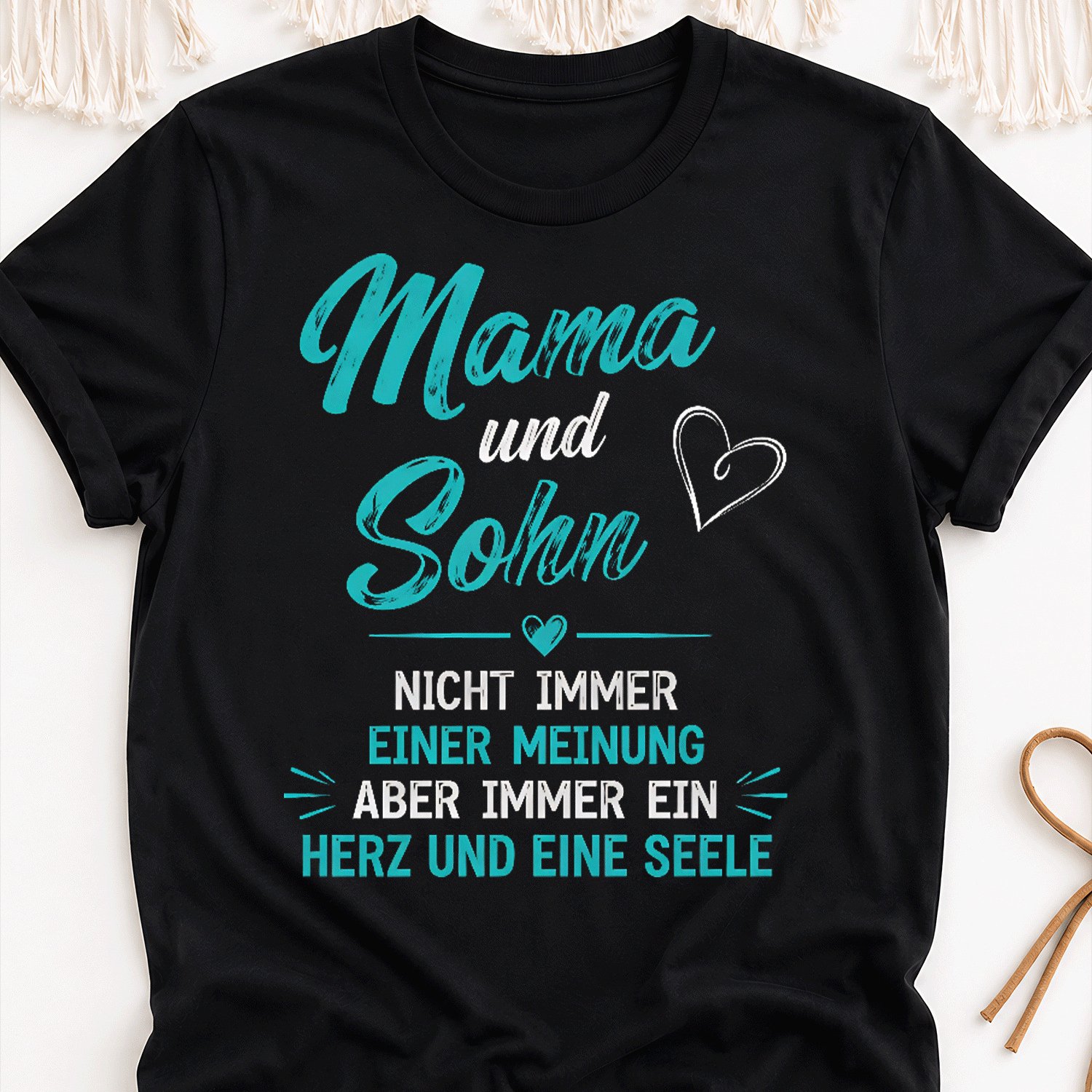 Image of German Text 'mama Mother And Son Not In Agreement' (3) Overseas Printing Y2k Oversized Unisex T-shirt For Men Women Retro 2000s Streetwear Baggy Graphic Tee