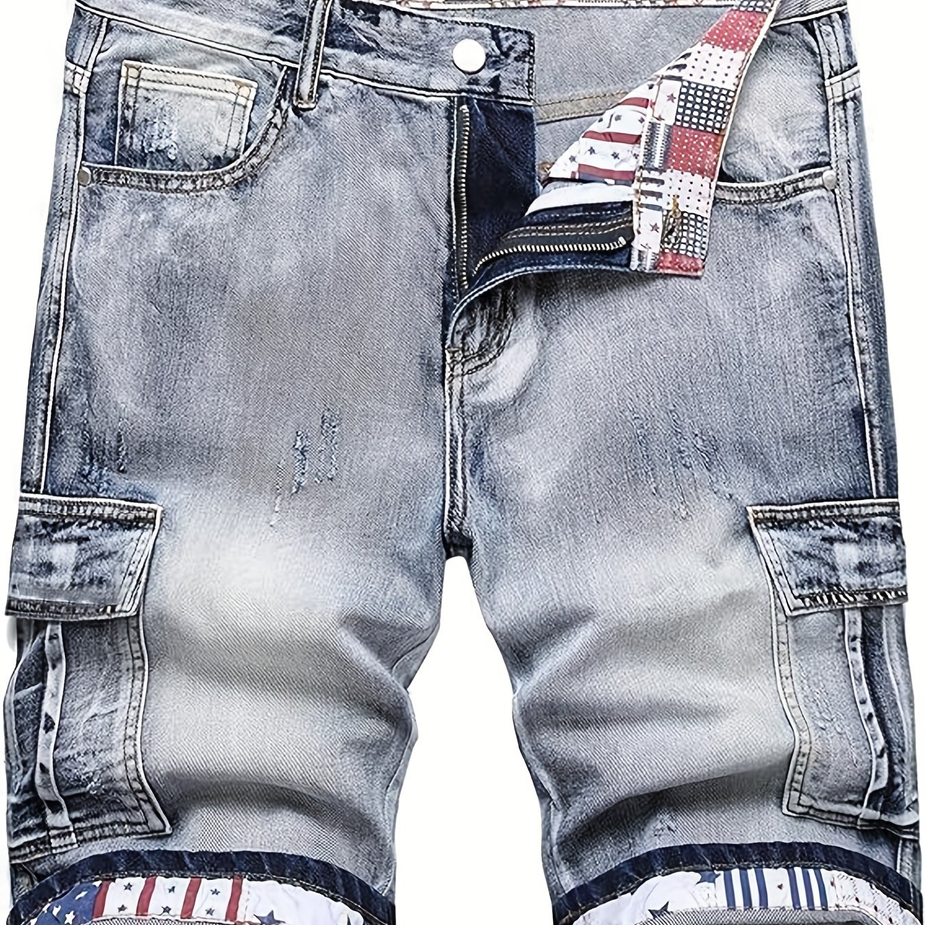Geng Yuan Men's Fashion Denim Shorts