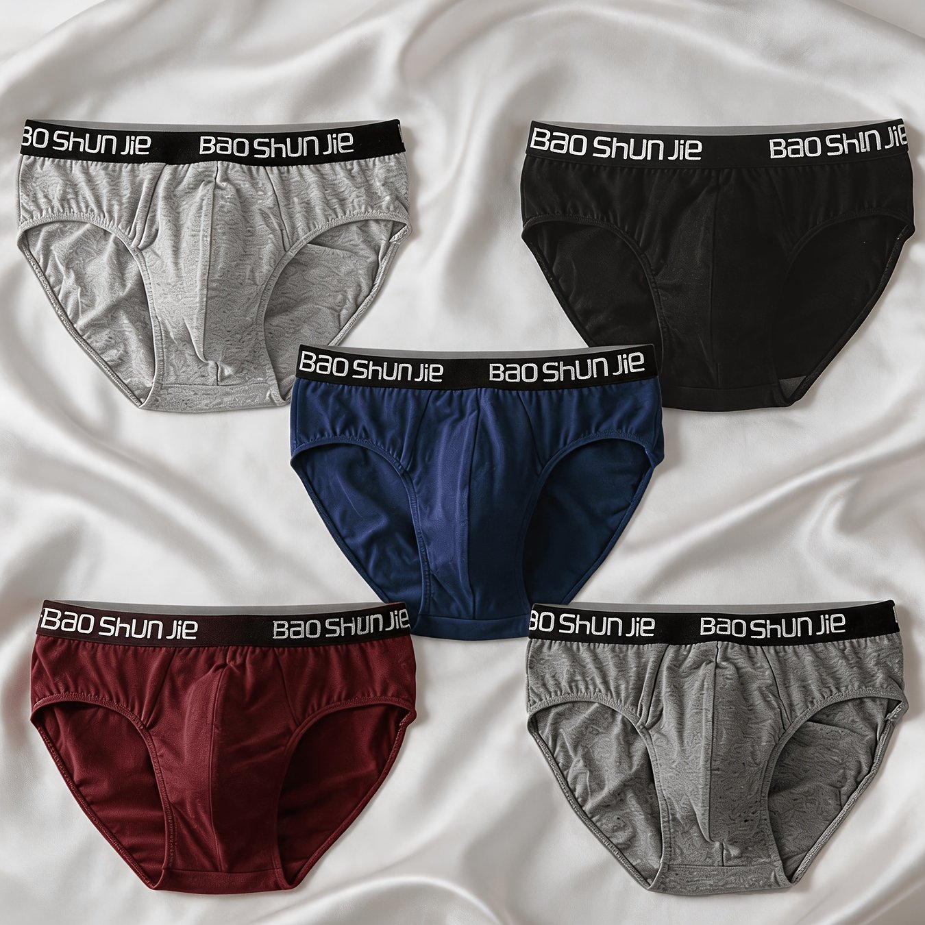 5pcs Men's Underwear - Pure Cotton Comfortable Briefs, Breathable And Moisture-wicking, Men's Underwear - Multiple Sizes