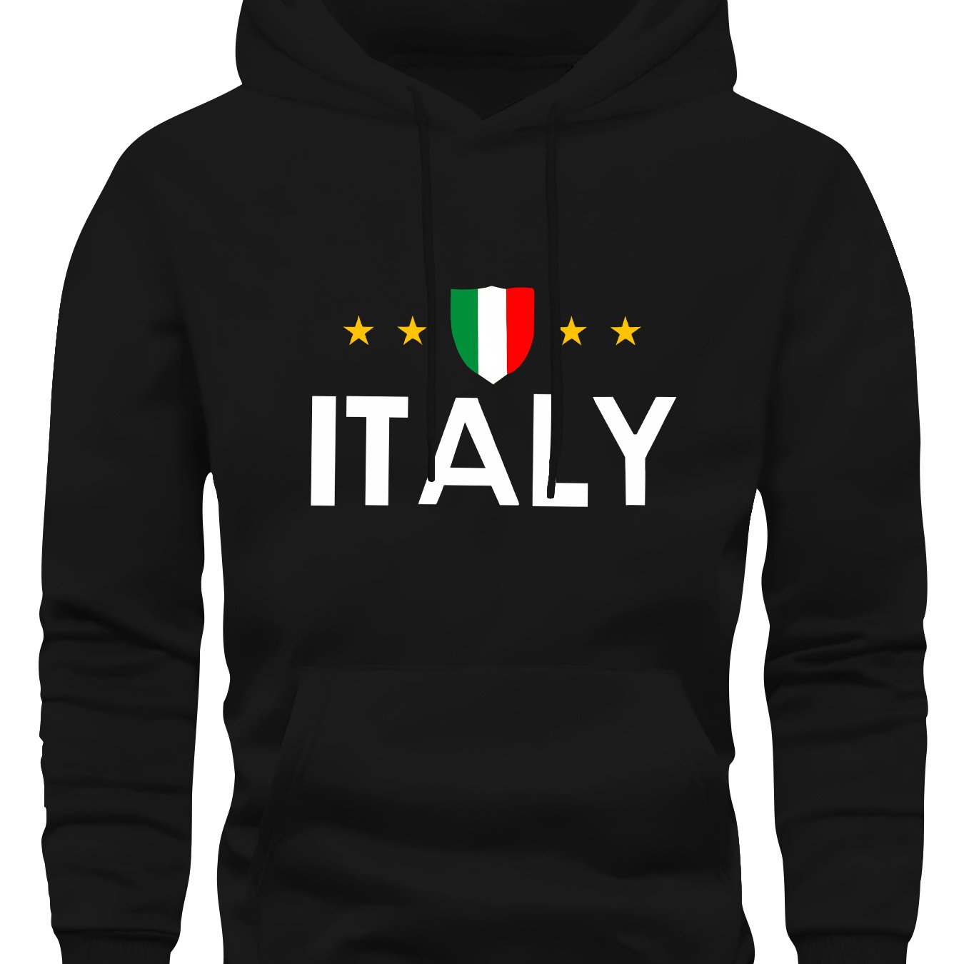 TEMU Brazilian Print , Cool Hooded Sweatshirt, Men's Casual Pullover Hooded Sweatshirt With Kangaroo Pocket, Street Fashion
