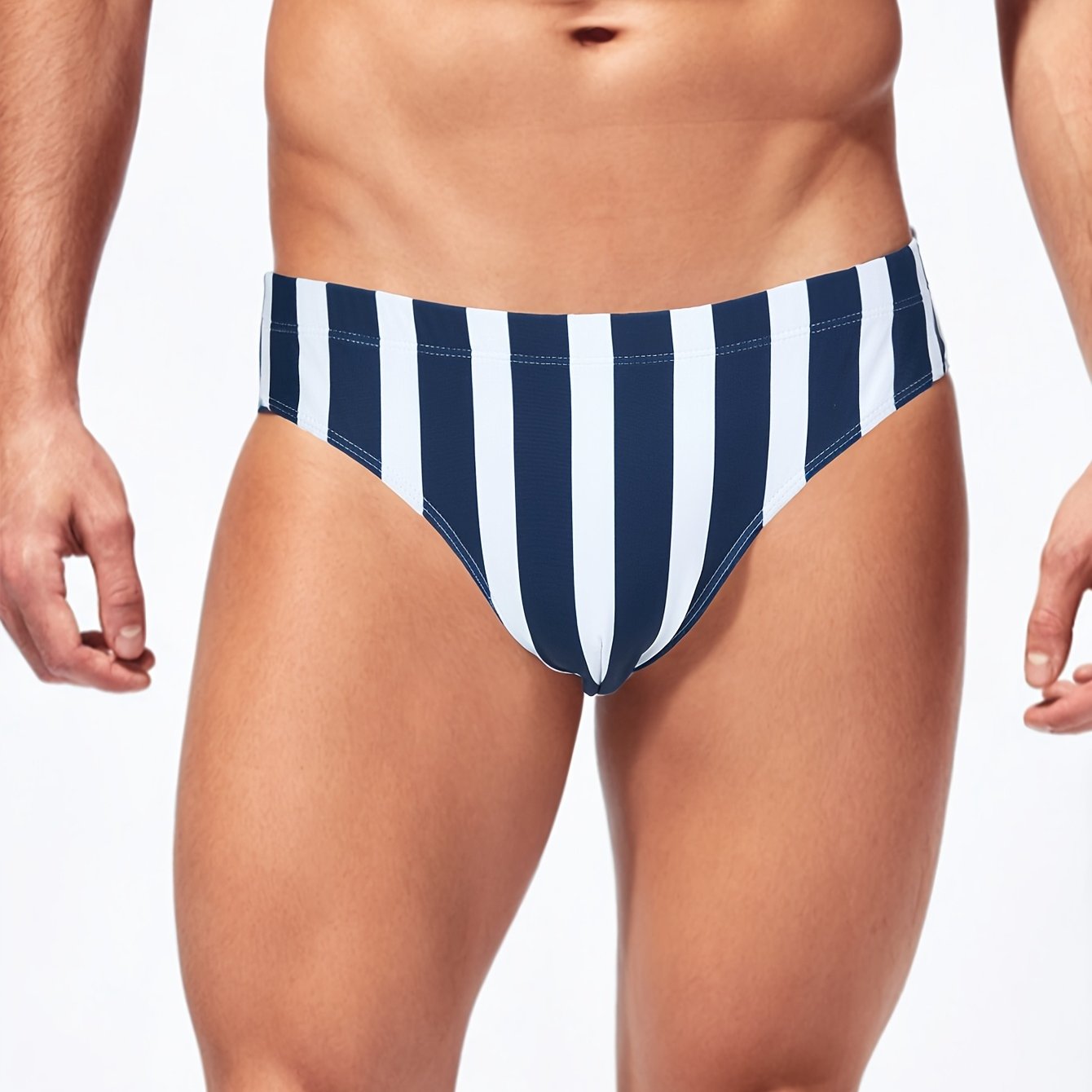 Maillot Bain Triangle Homme Imprimé À Rayures Bloc Couleurs - Temu  Switzerland