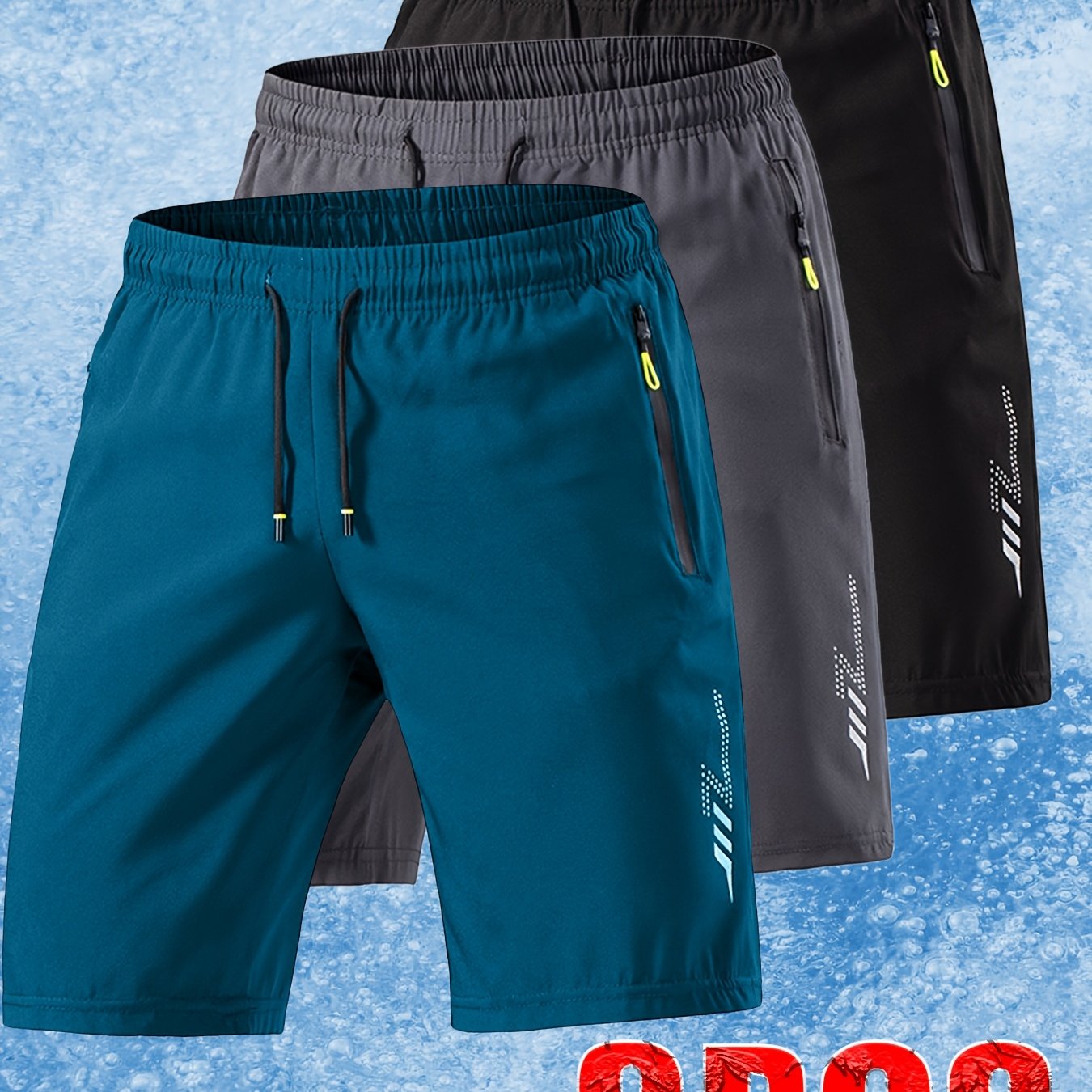 TEMU 3 pezzi Pantaloncini sportivi da in fibra di , ideali per casa e attivit� , tessuto e confortevole con stampa , essenziali per l'estate, stile e