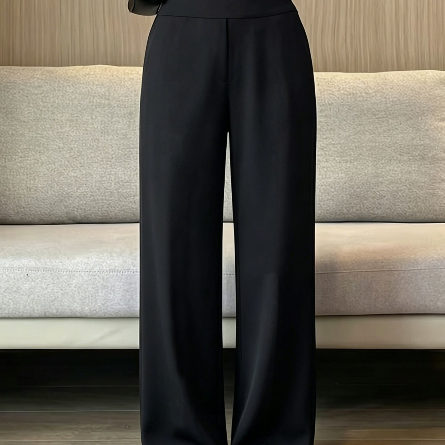 New Women's High-waisted Straight-leg Pants, Drape, Loose, Floor-dragging Pants, Commuting, Casual, Versatile Trousers, Loose And Women's Pants
