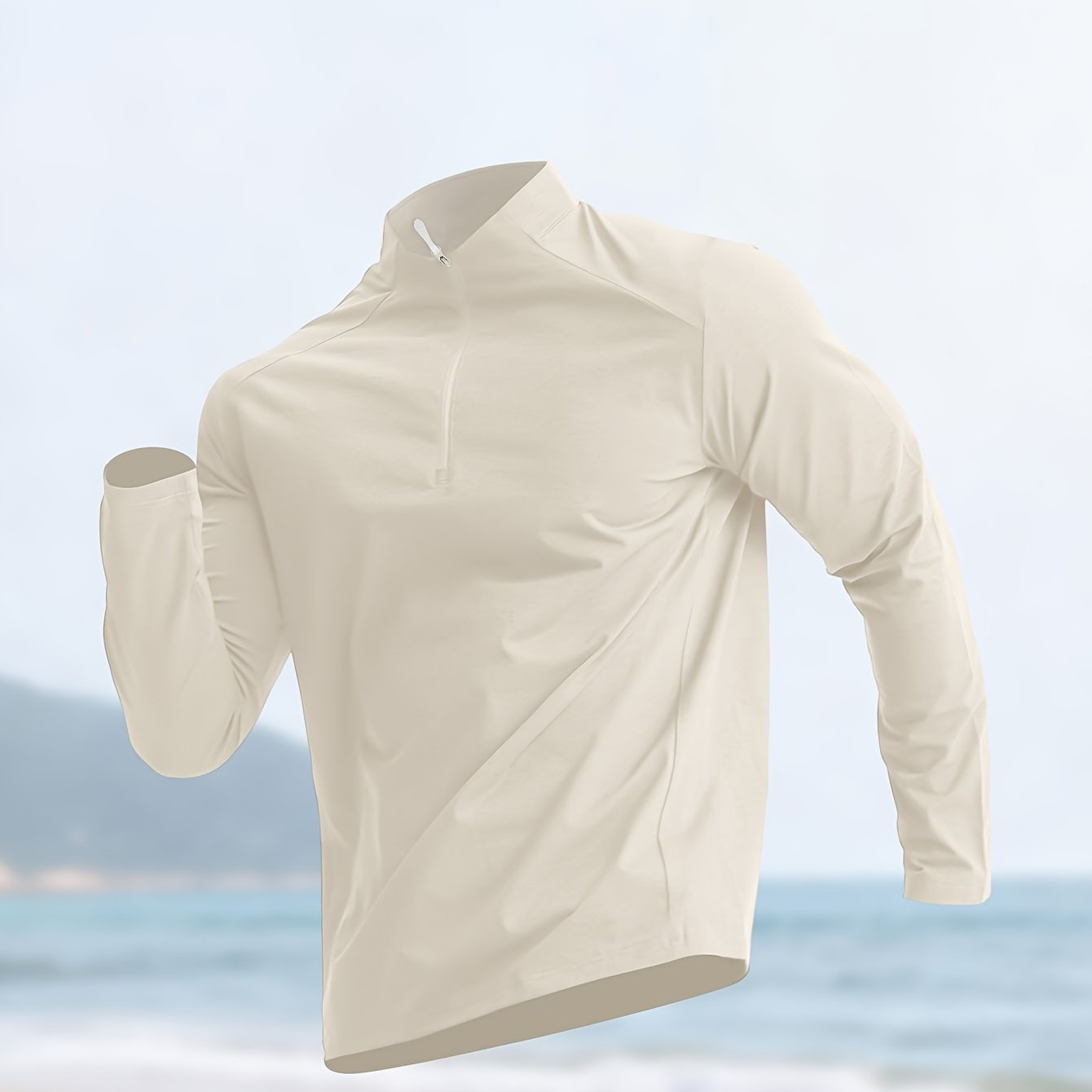 TEMU Men's Sports Jacket Windproof Lightweight Breathable Sweat-wicking Top, Suitable For Running And Workouts
