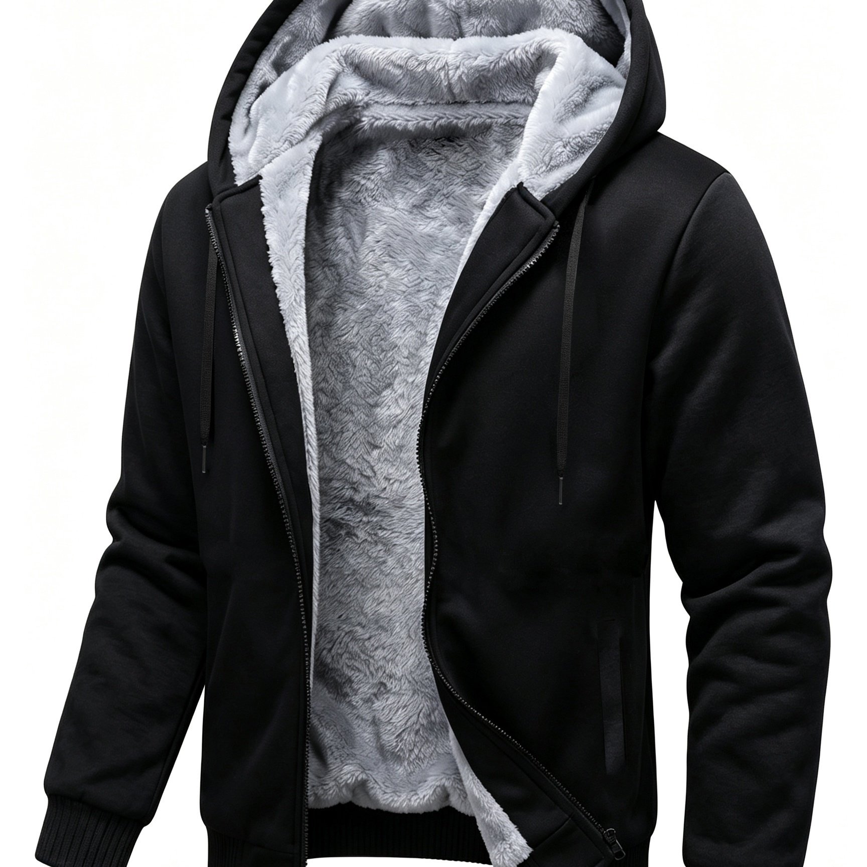 TEMU Nouveau cardigan-sweat à capuche confortable pour homme, veste décontractée, haut de dessus pour -hiver 2026 ( vous référer au des tailles)