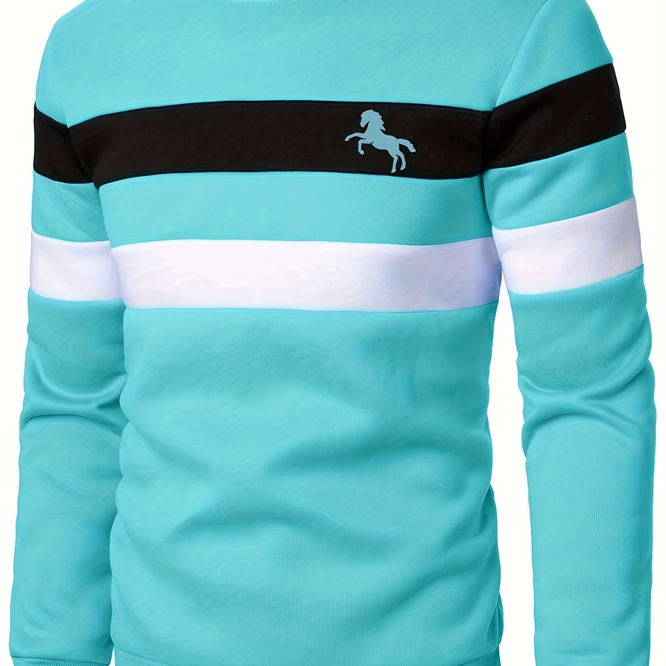 E-shop Herren Herbst-Winter Warme Mode Freizeit Langarm Sweatshirt | Geeignet für Outdoor-Aktivitäten, Rundhalsausschnitt, Passform, Leichter